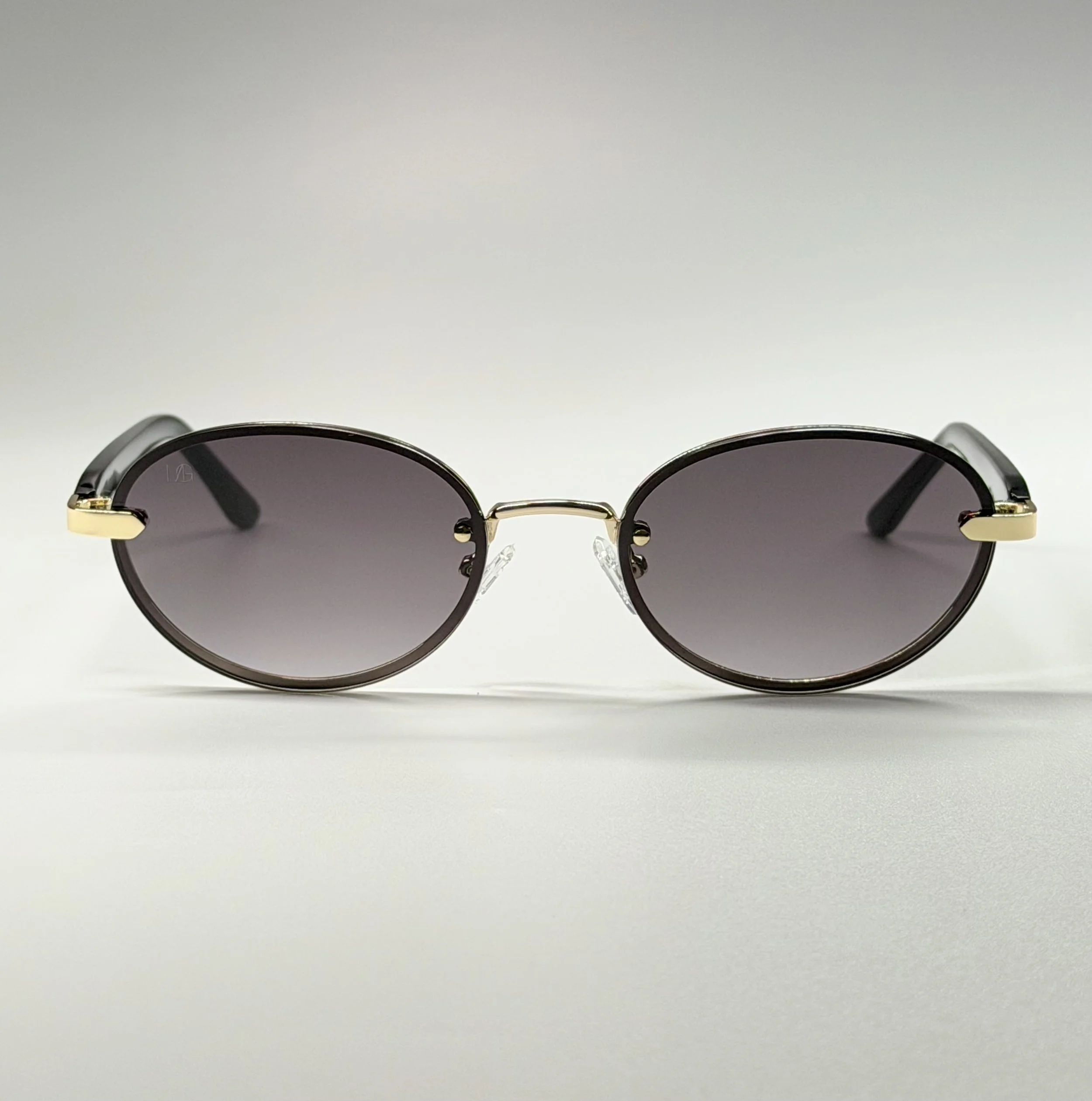 MauriGamba Uriel Black Gold Smoke Lens Unisex Luxury Sunglasses