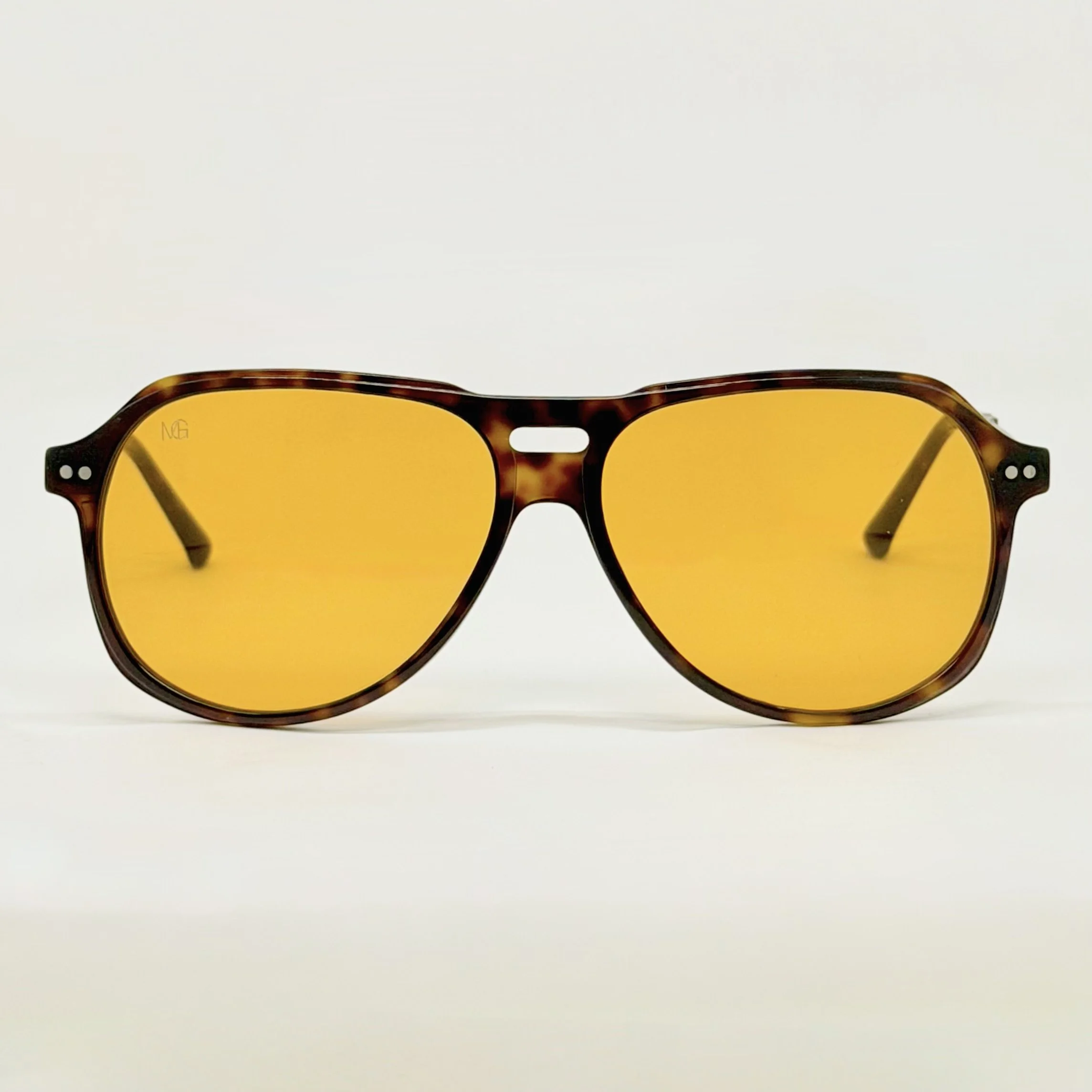 MauriGamba Matteo Tortoise Amber Lens Unisex Luxury Sunglasses
