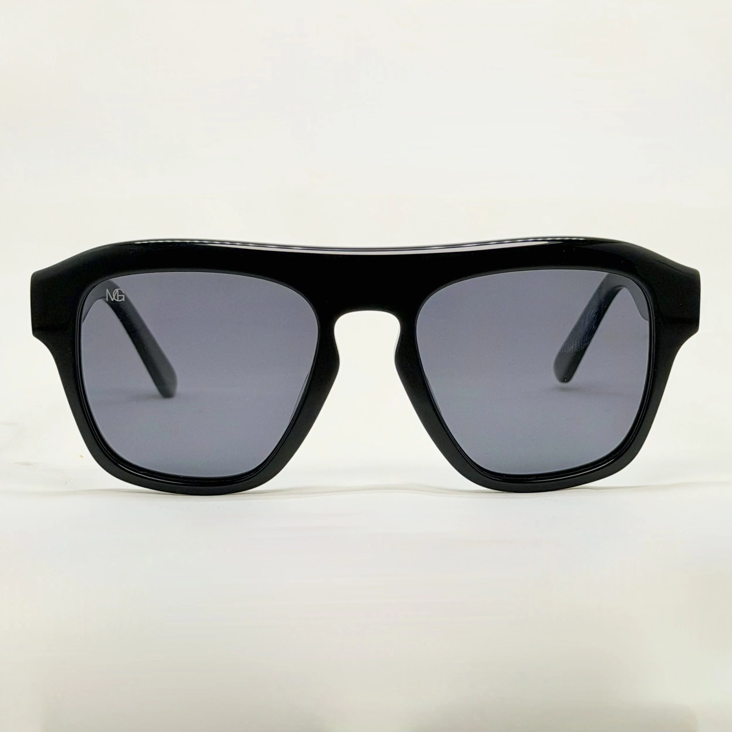 MauriGamba Cassiel Black Square Sunglasses | Unisex Luxury Frame