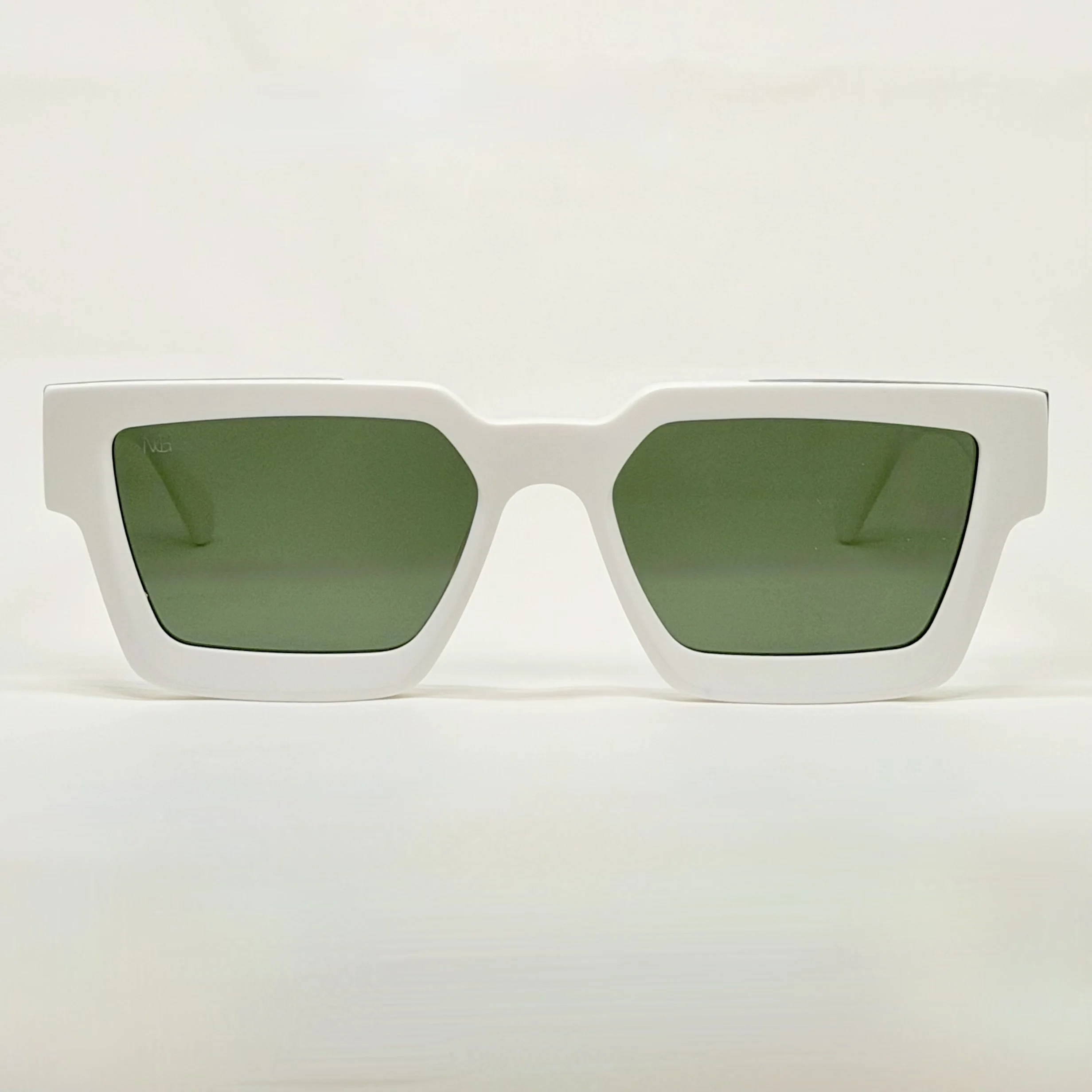 MauriGamba Martina White Frame Dark Lens Women’s Luxury Designer Sunglasses