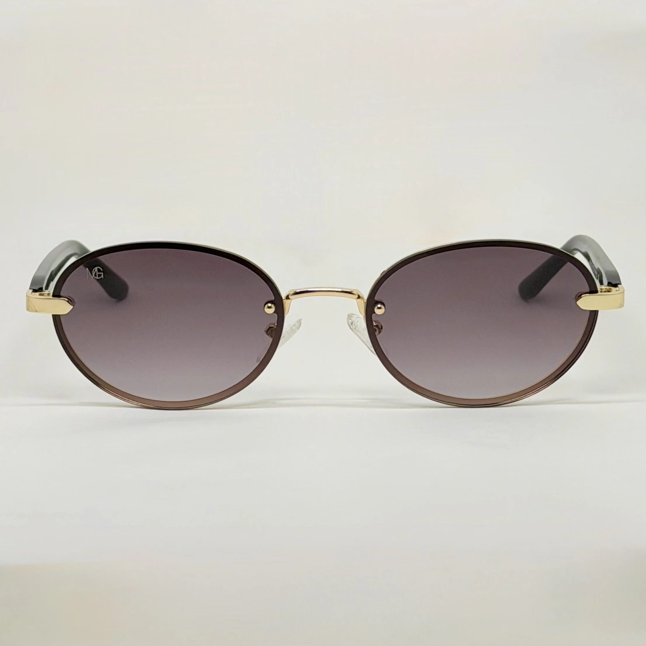 MauriGamba Uriel Black Gold Smoke Lens Unisex Luxury Sunglasses