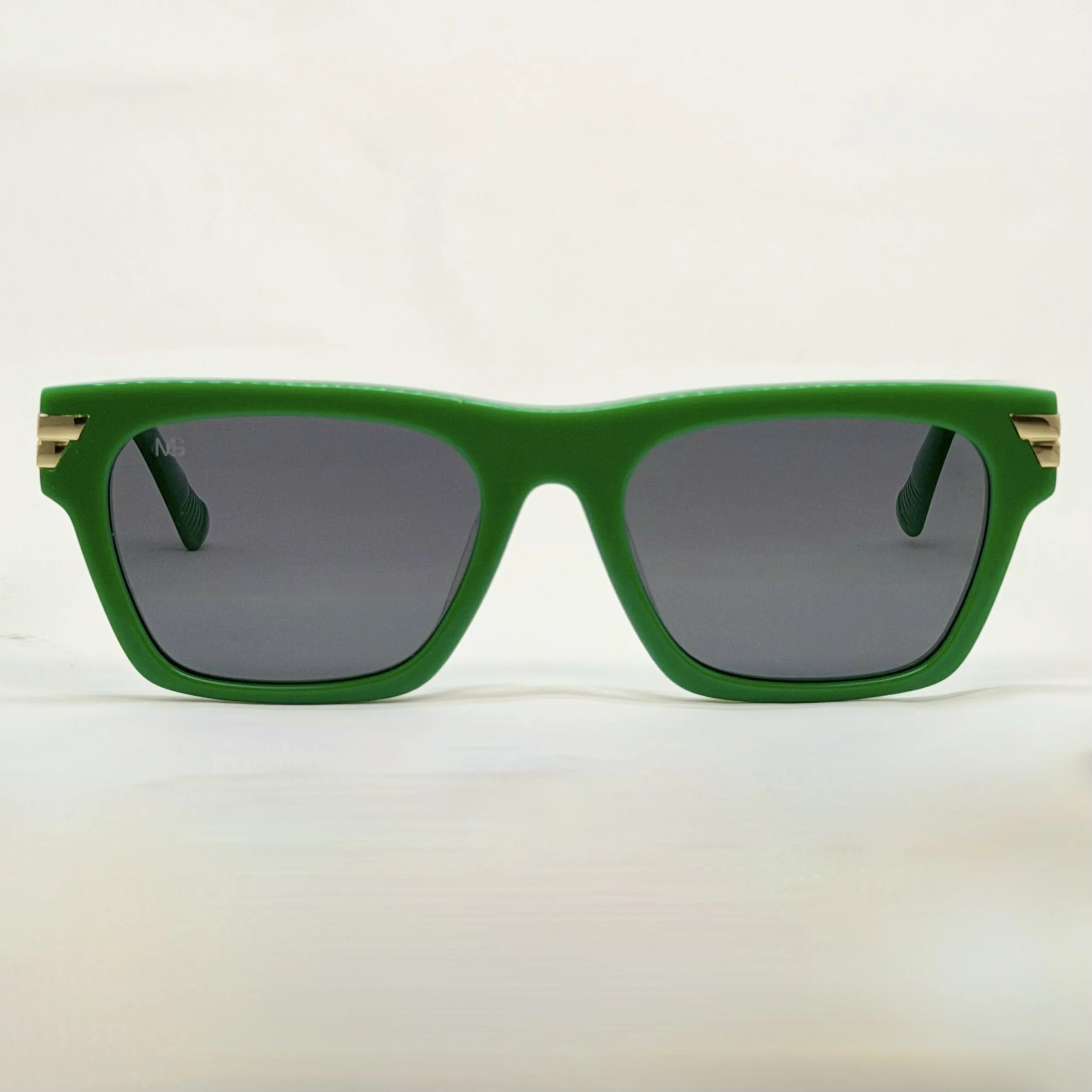 MauriGamba Andreìne Green Square Sunglasses – Italian Acetate Unisex Designer Eyewear