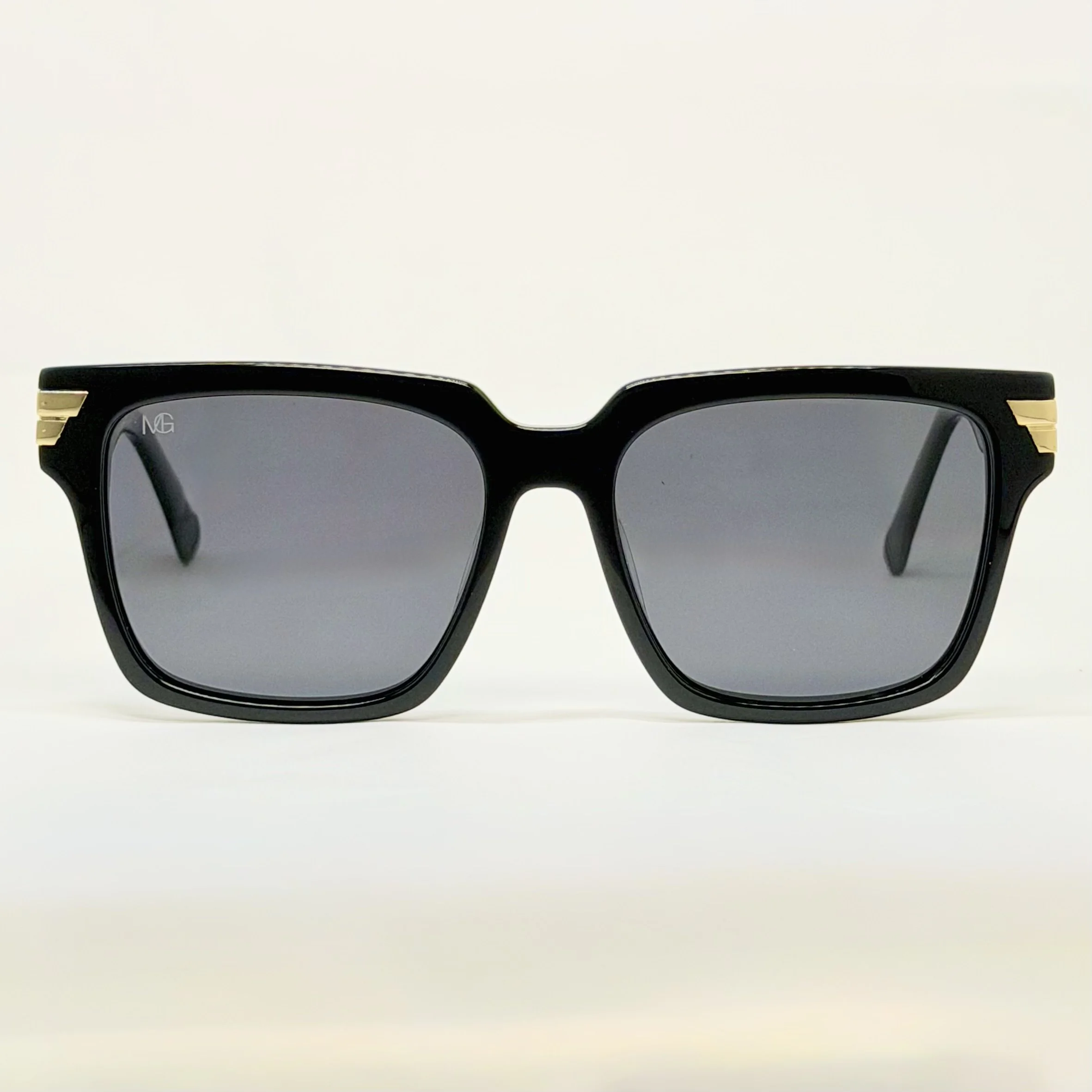 MauriGamba Raquel Black Frame Black Gradient Lens Unisex Luxury Sunglasses