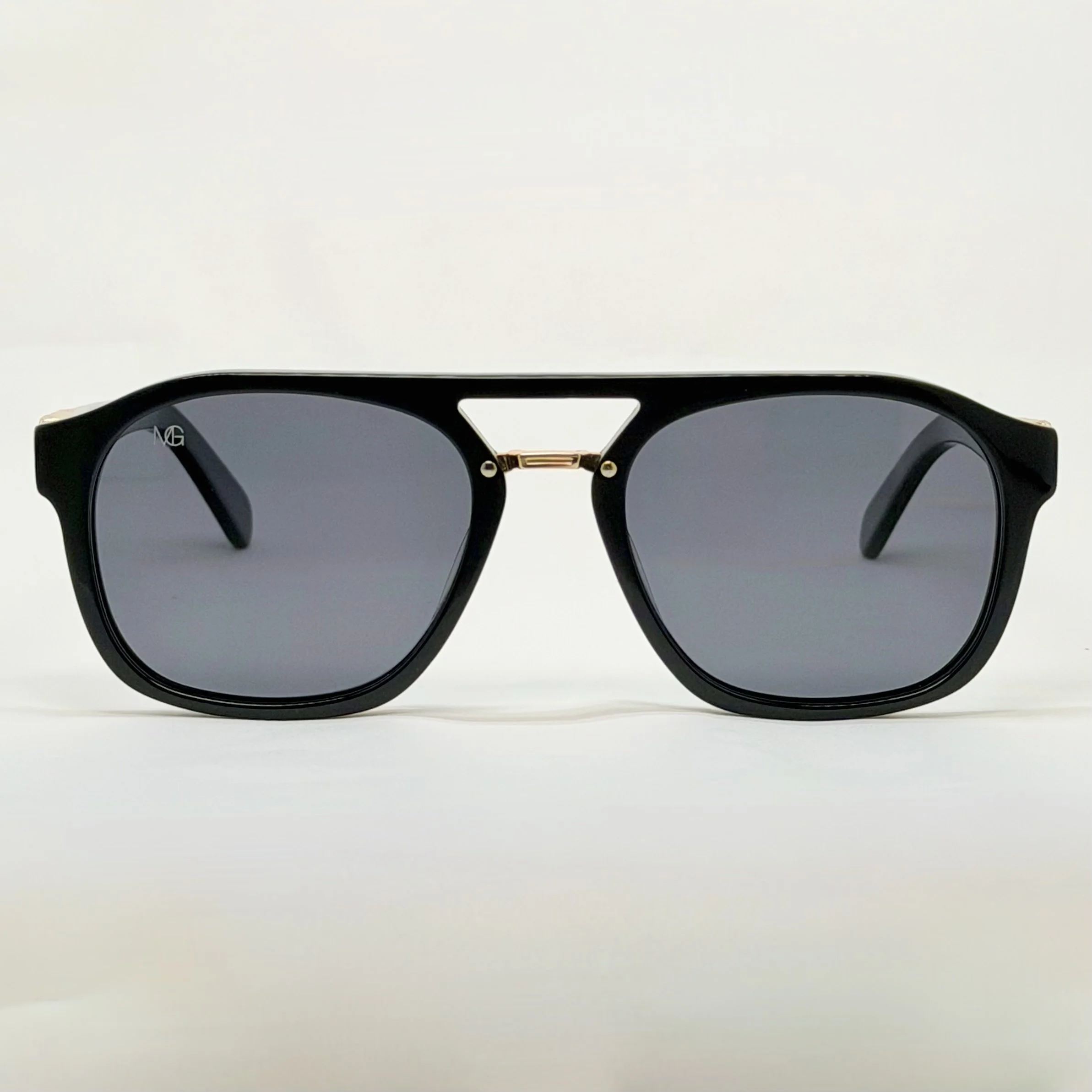 MauriGamba Paolo Black Gold Detail Unisex Luxury Designer Sunglasses