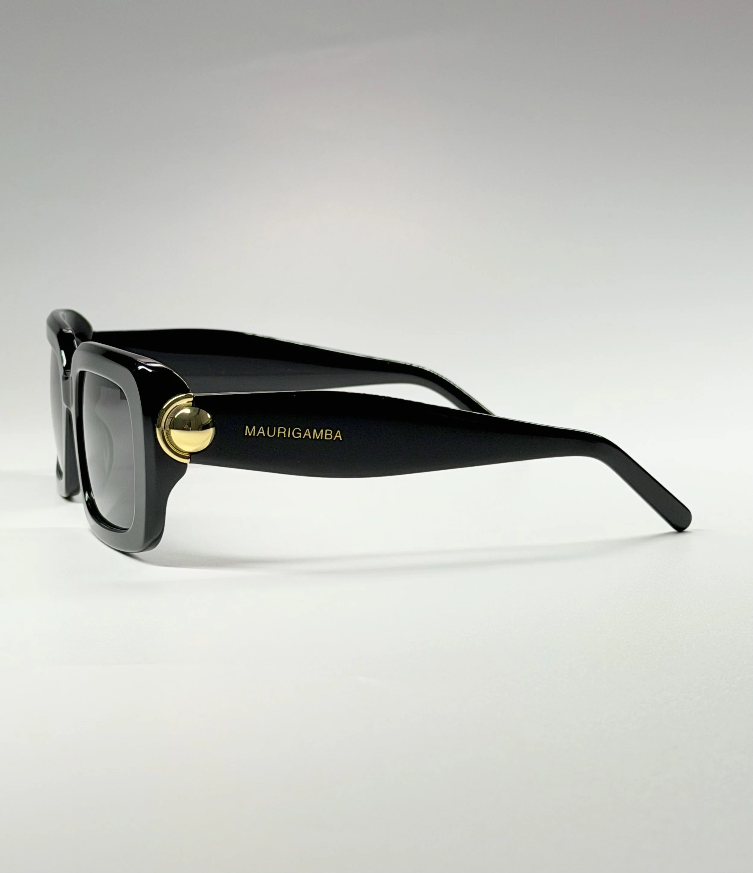 Sculpted Acetate Temples · Signature Gold Hardware · Contemporary Glamour