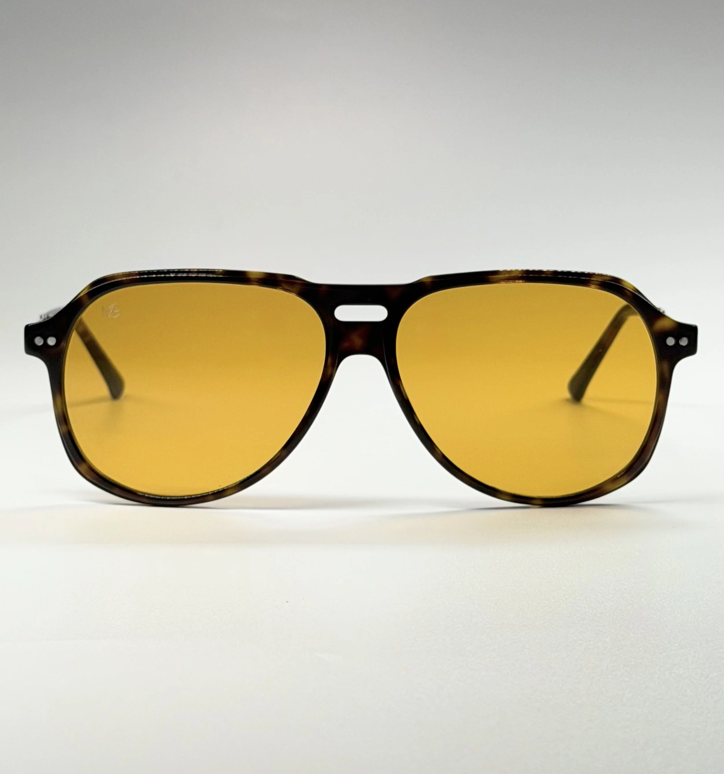 Amber Lenses · Tortoise Frame · Matteo Unisex Luxury Sunglasses