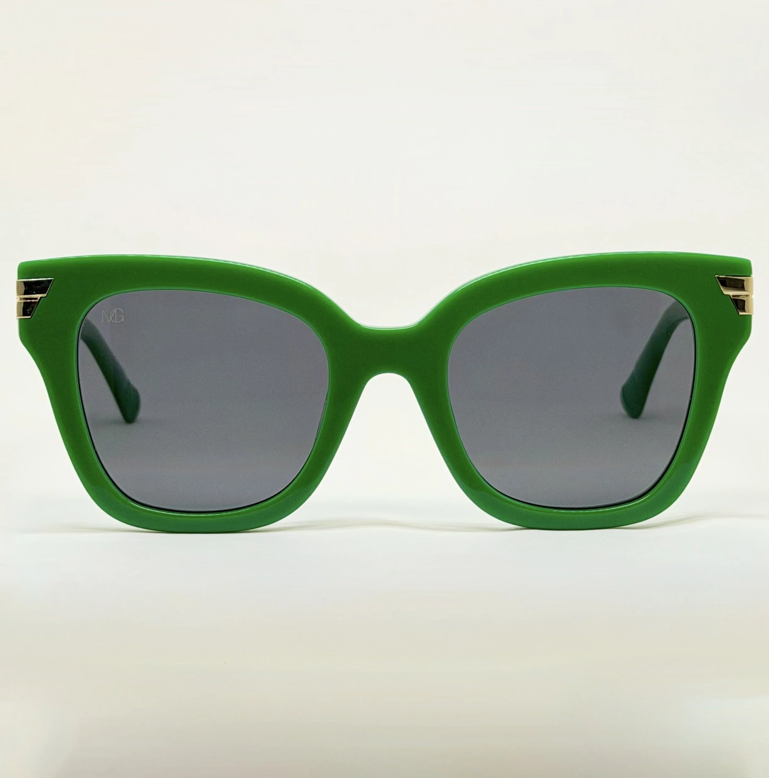 MauriGamba Caroline Green Cat-Eye Sunglasses – Luxury Women’s Designer Eyewear
