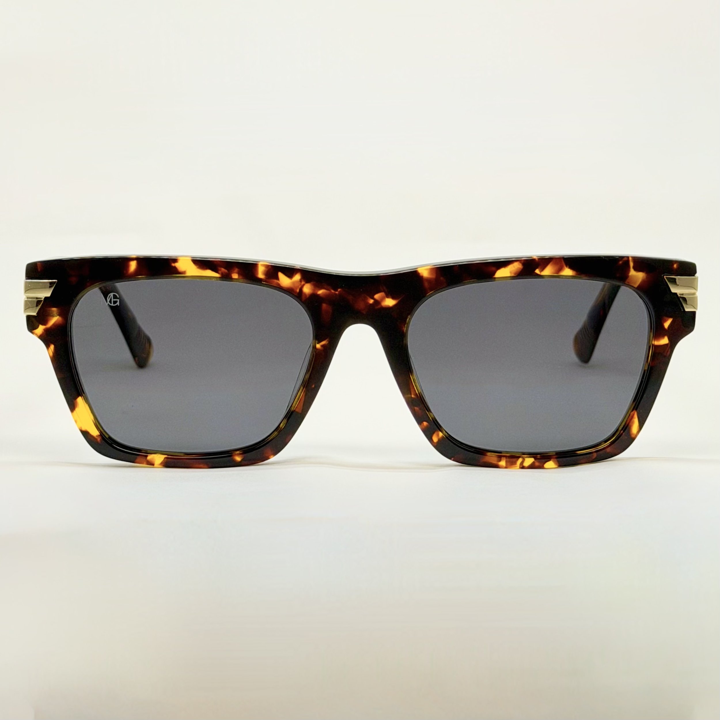 MauriGamba Andreìne Tortoise Square Sunglasses – Italian Acetate Unisex Designer Eyewear