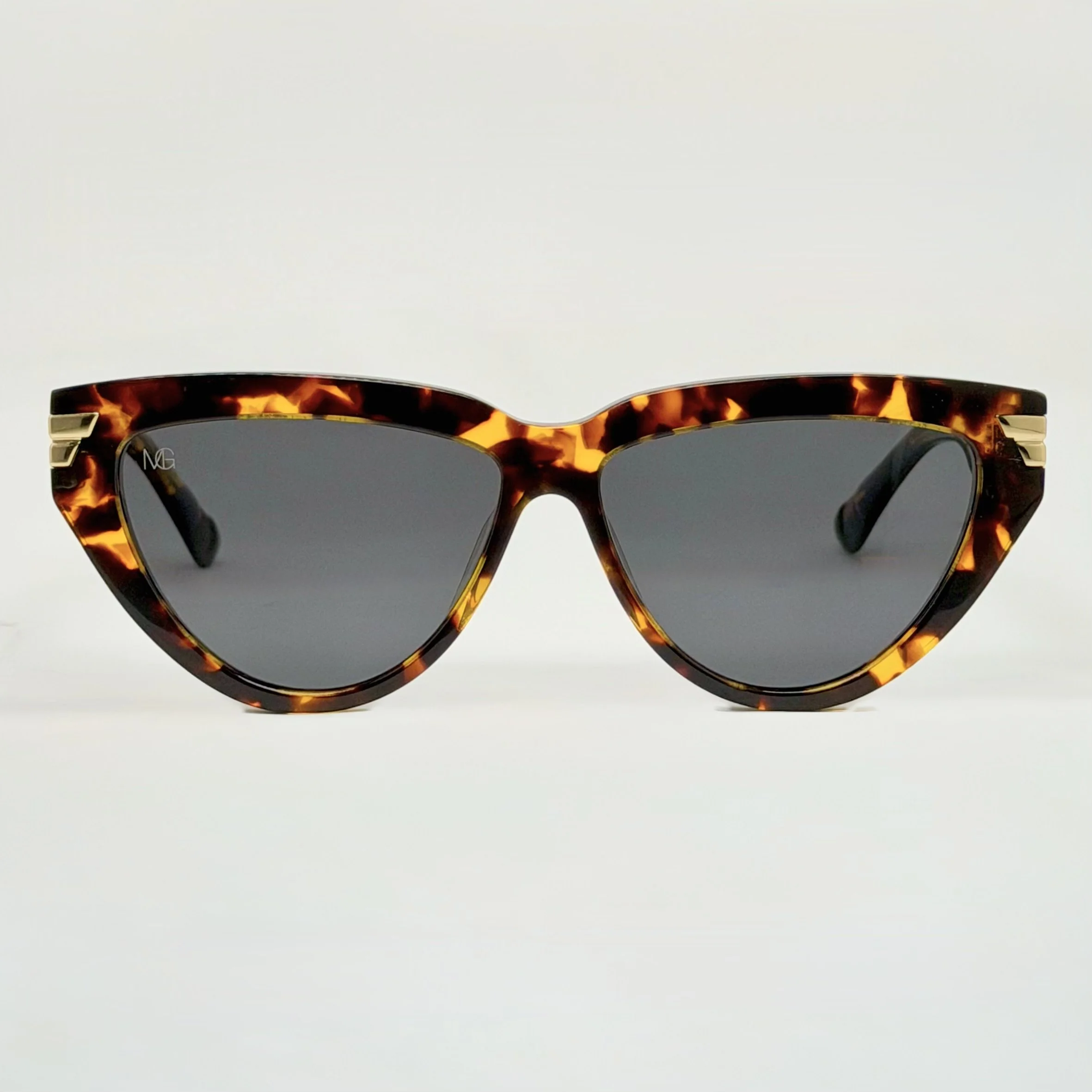 MauriGamba Ariel Tortoise Cat-Eye Sunglasses – Italian Acetate Women’s Designer Eyewear