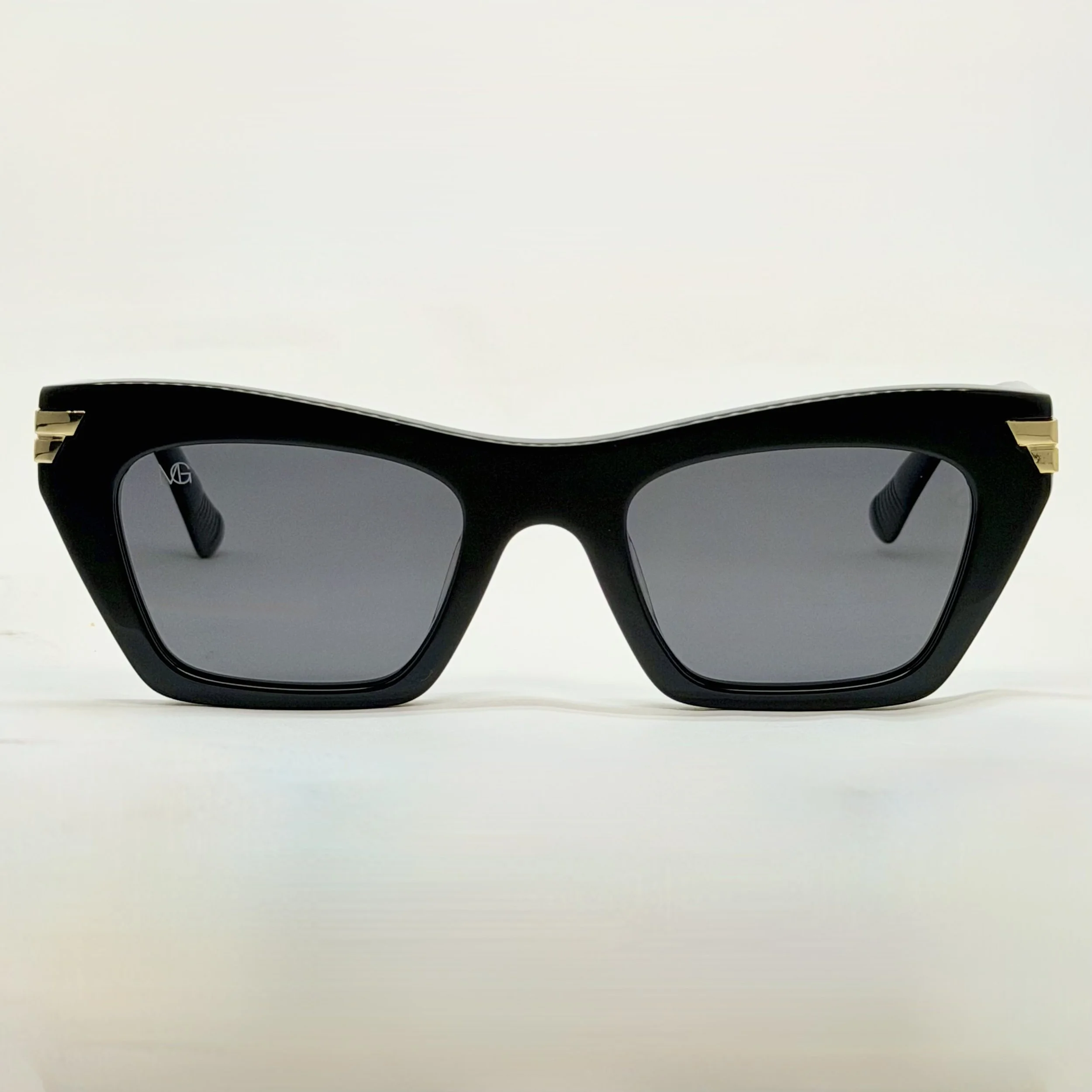 MauriGamba Gia Cat-Eye Black Frame Dark Lens Women’s Luxury Designer Sunglasses