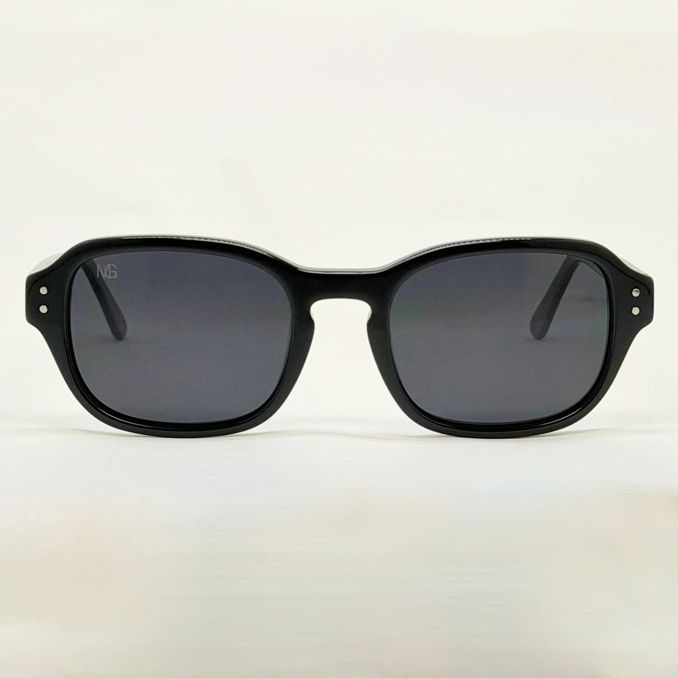 MauriGamba Scotch Black Frame Dark Blue Gradient Lens Unisex Luxury Sunglasses