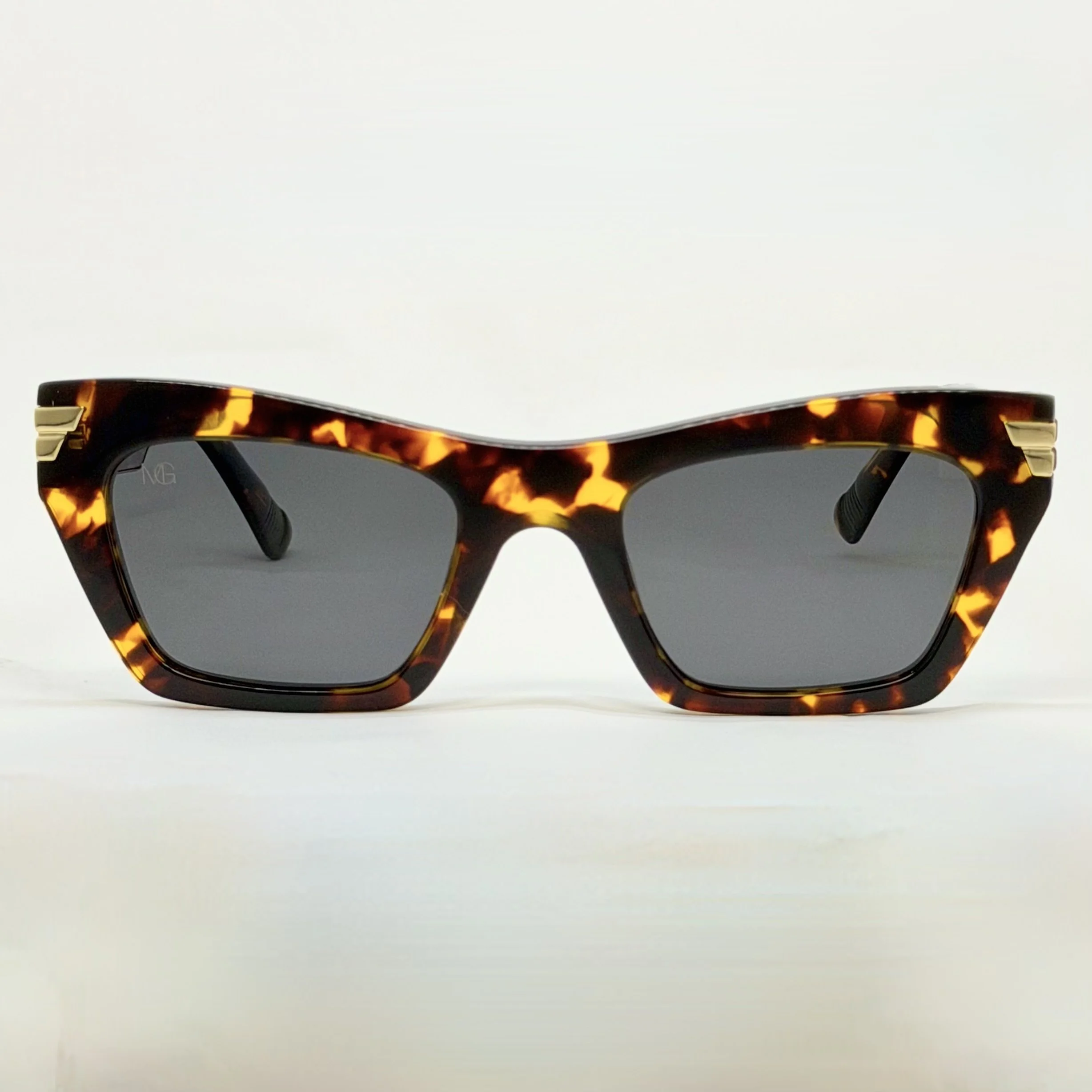 MauriGamba Gia Cat-Eye Tortoise Frame Dark Lens Women’s Luxury Designer Sunglasses