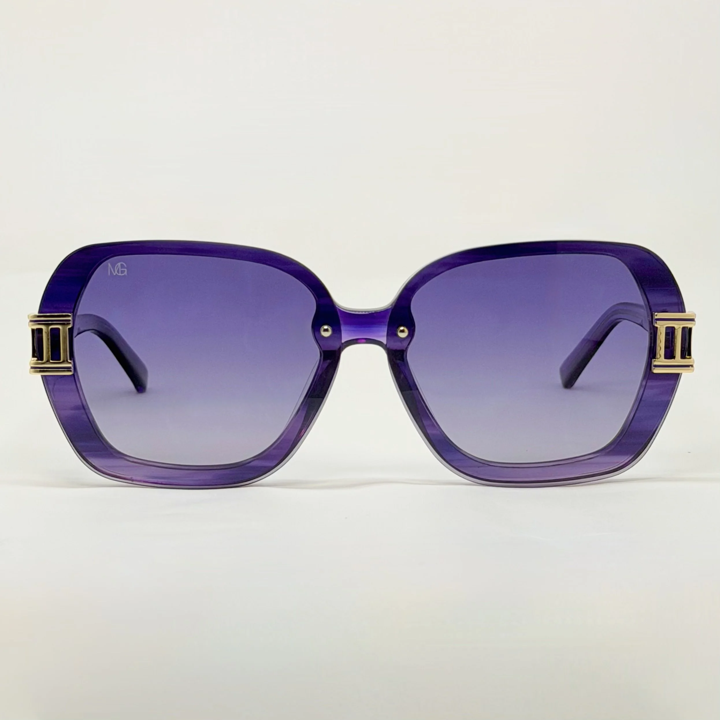 MauriGamba Cecilia Violet Oversized Luxury Sunglasses
