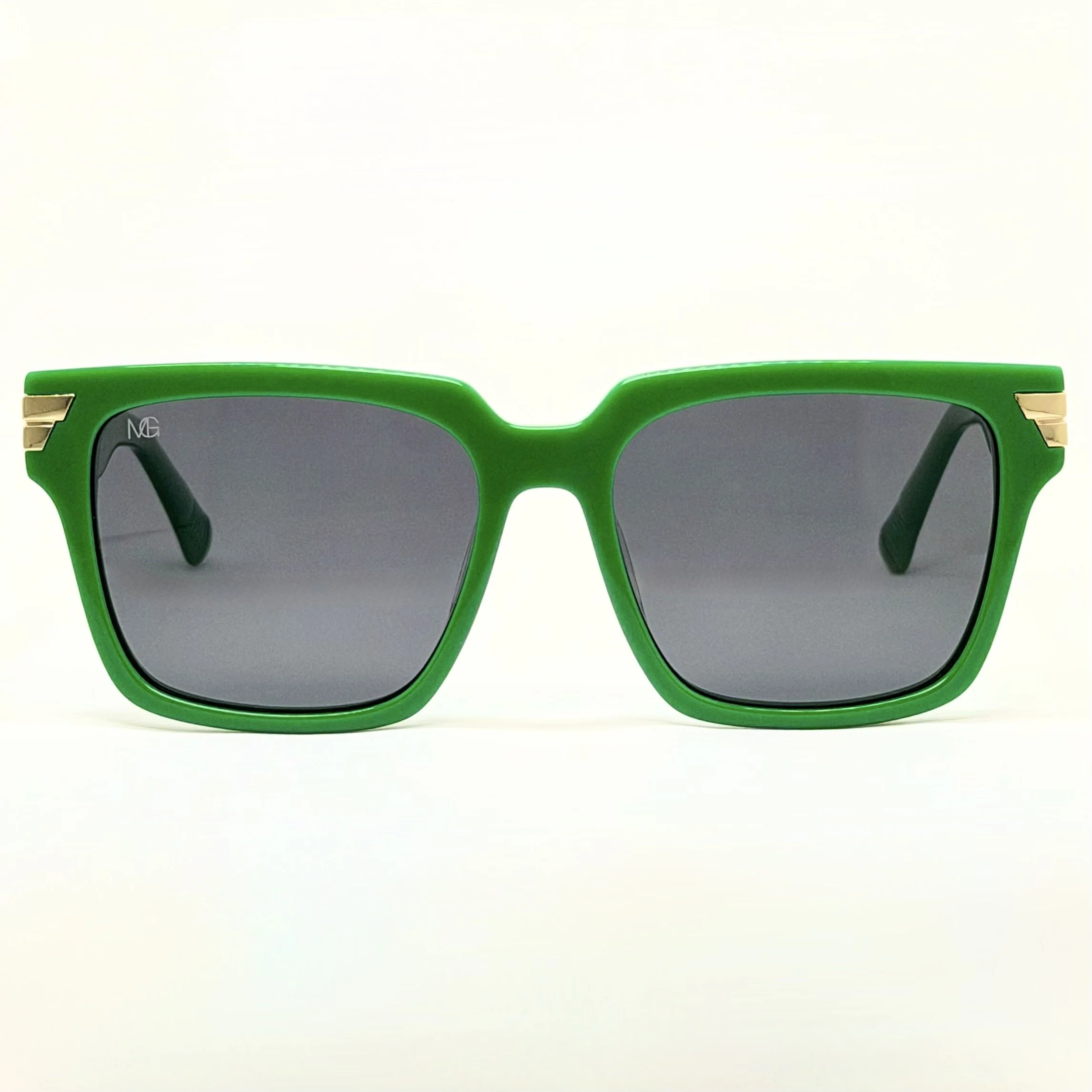 MauriGamba Raquel Green Frame Black Gradient Lens Unisex Luxury Sunglasses