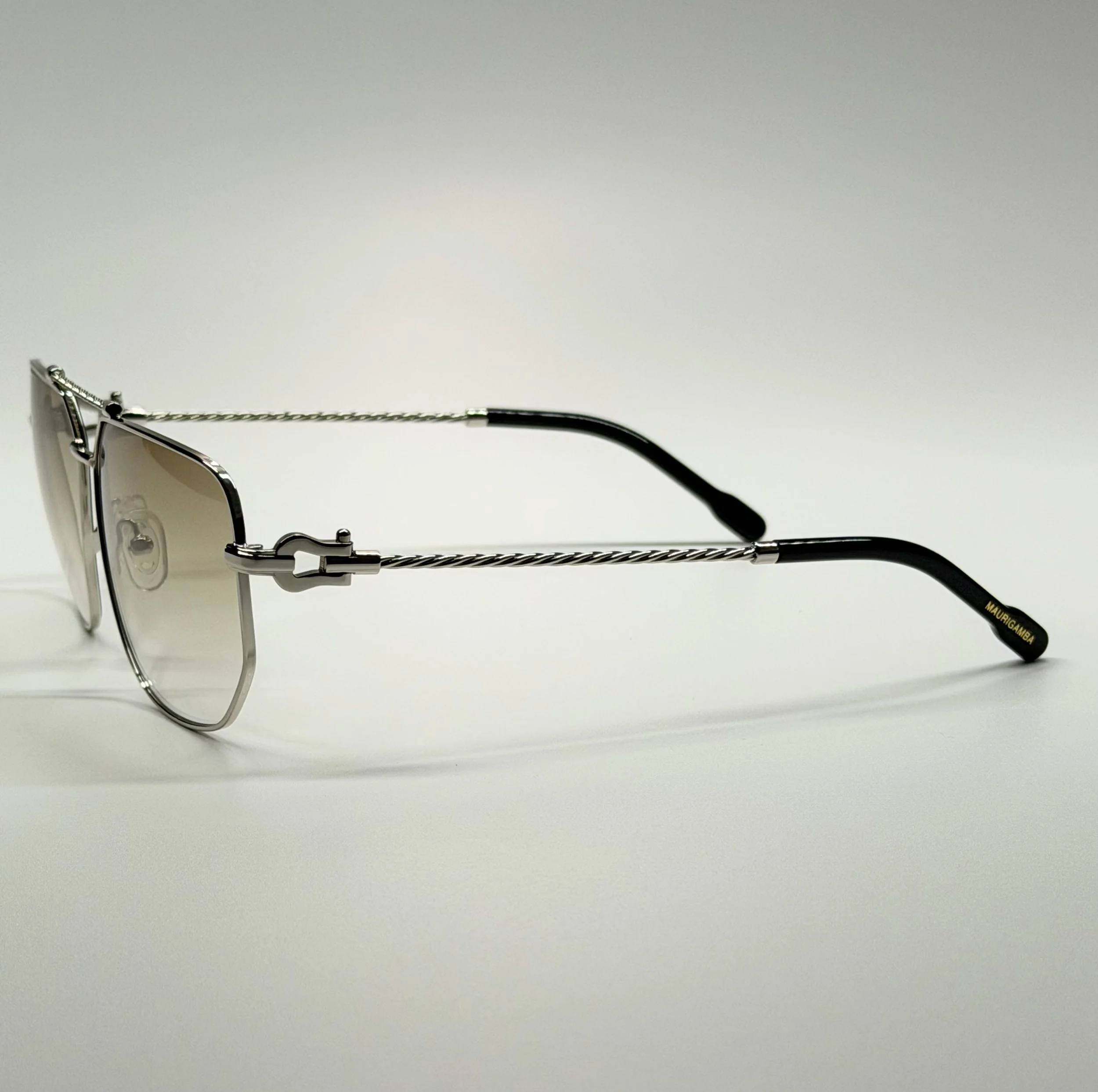 Twisted Metal Temples · Black Temple Tips · Refined Modern Design