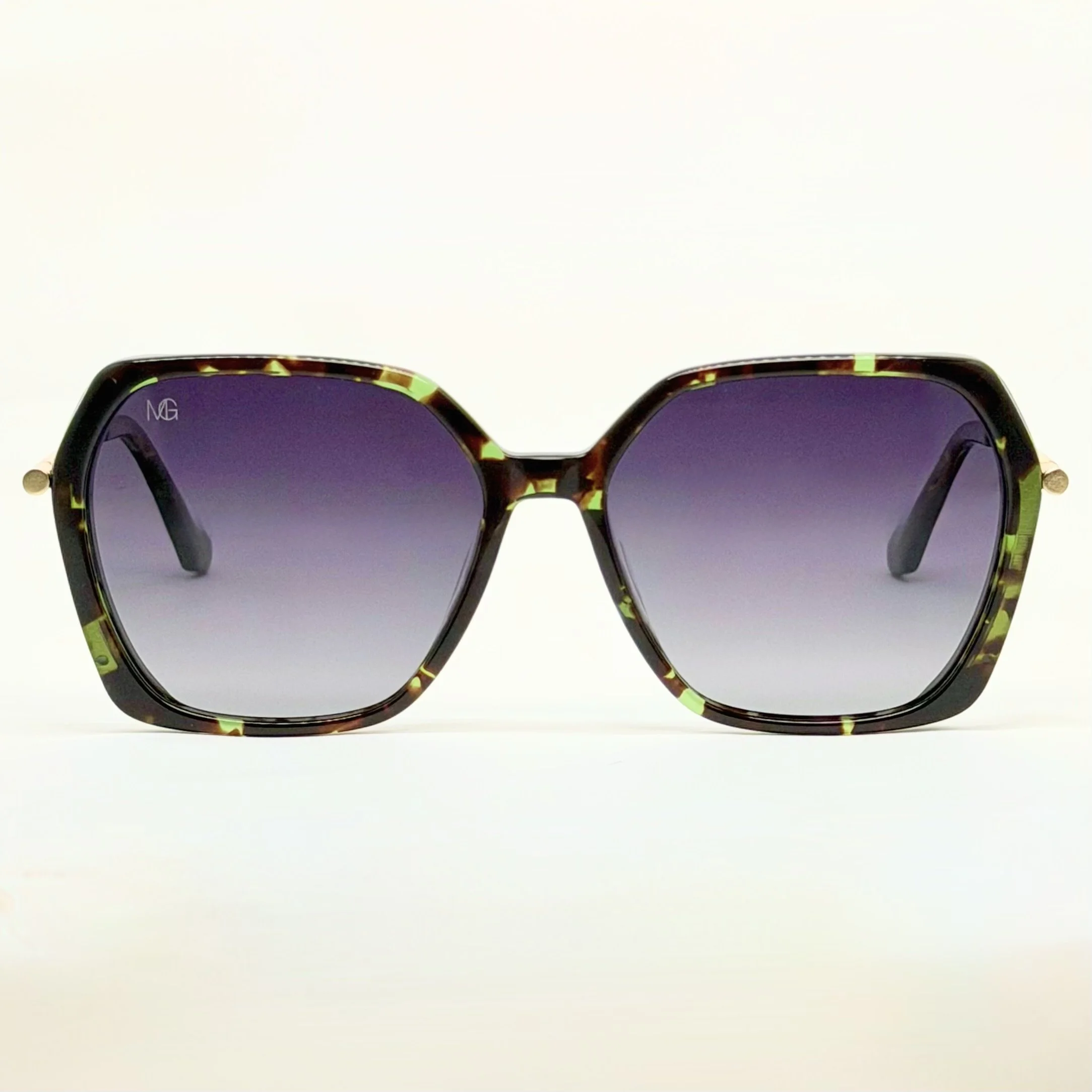MauriGamba Doris Emerald Havana & Gold Women’s Sunglasses