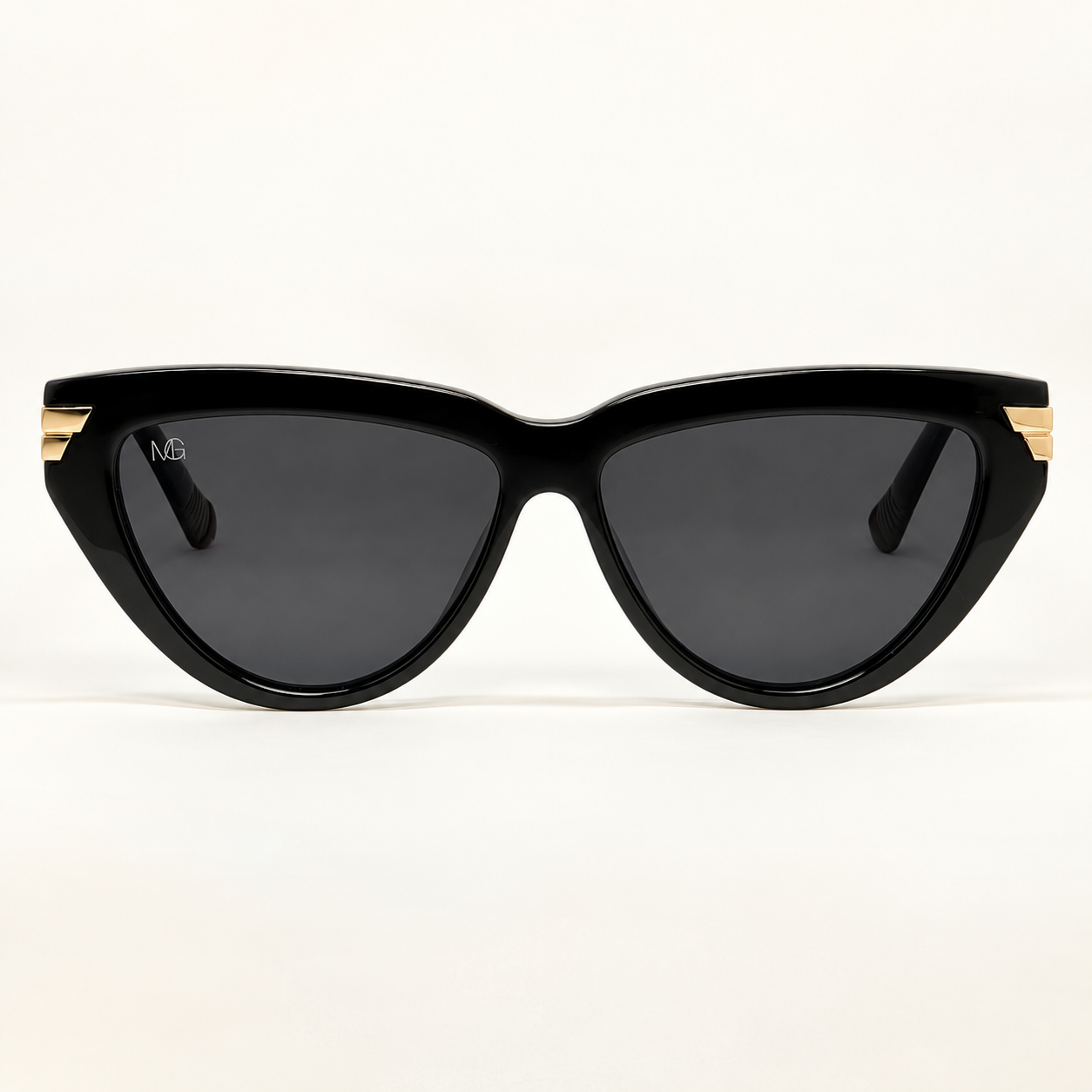 MauriGamba Ariel Black Cat-Eye Sunglasses – Italian Acetate Women’s Designer Eyewear