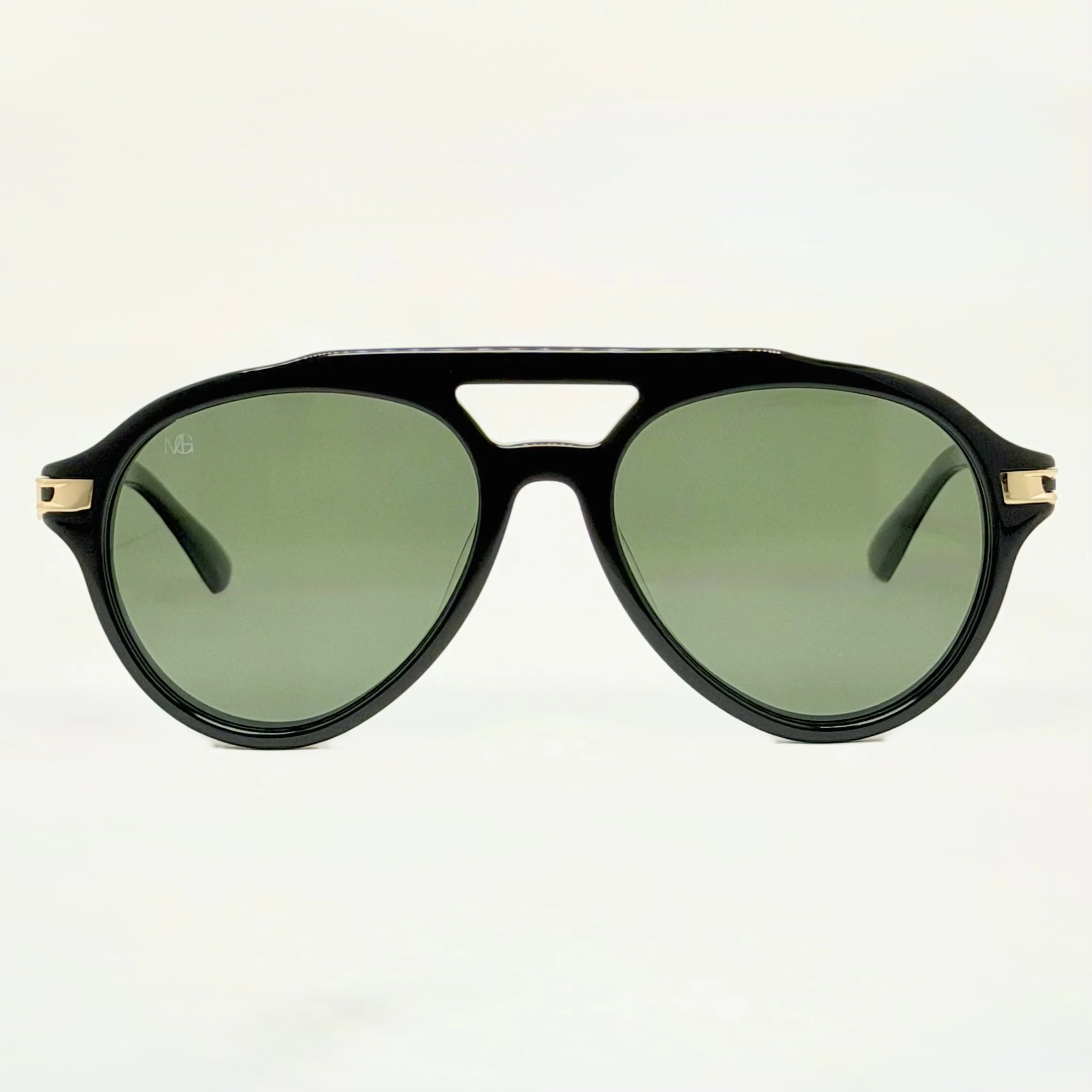 MauriGamba Arthur Black Aviator Sunglasses – Smoke Lenses | Luxury Unisex Designer Eyewear