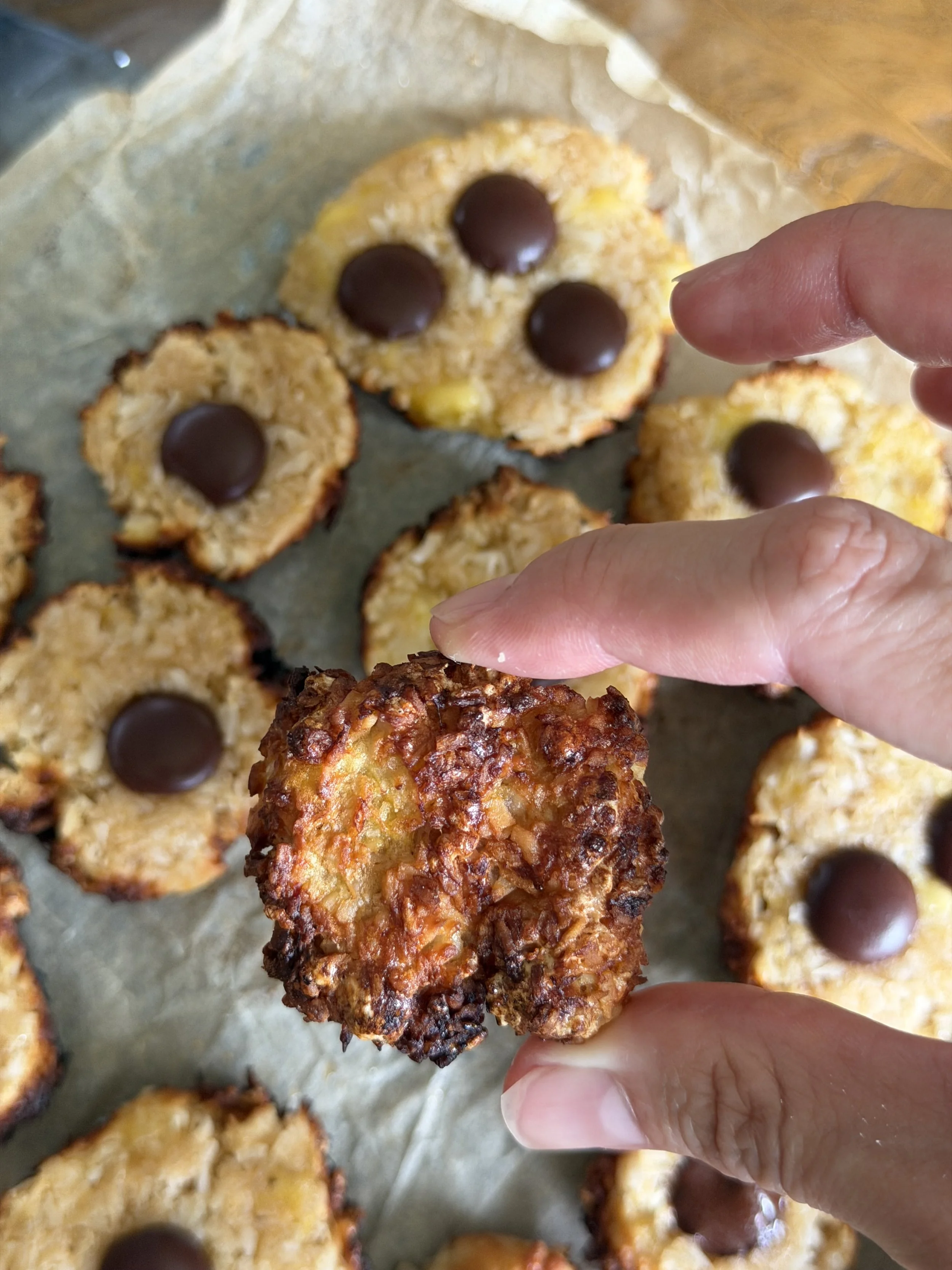 Crispy Coconut Cookies (Samoa-Inspired)