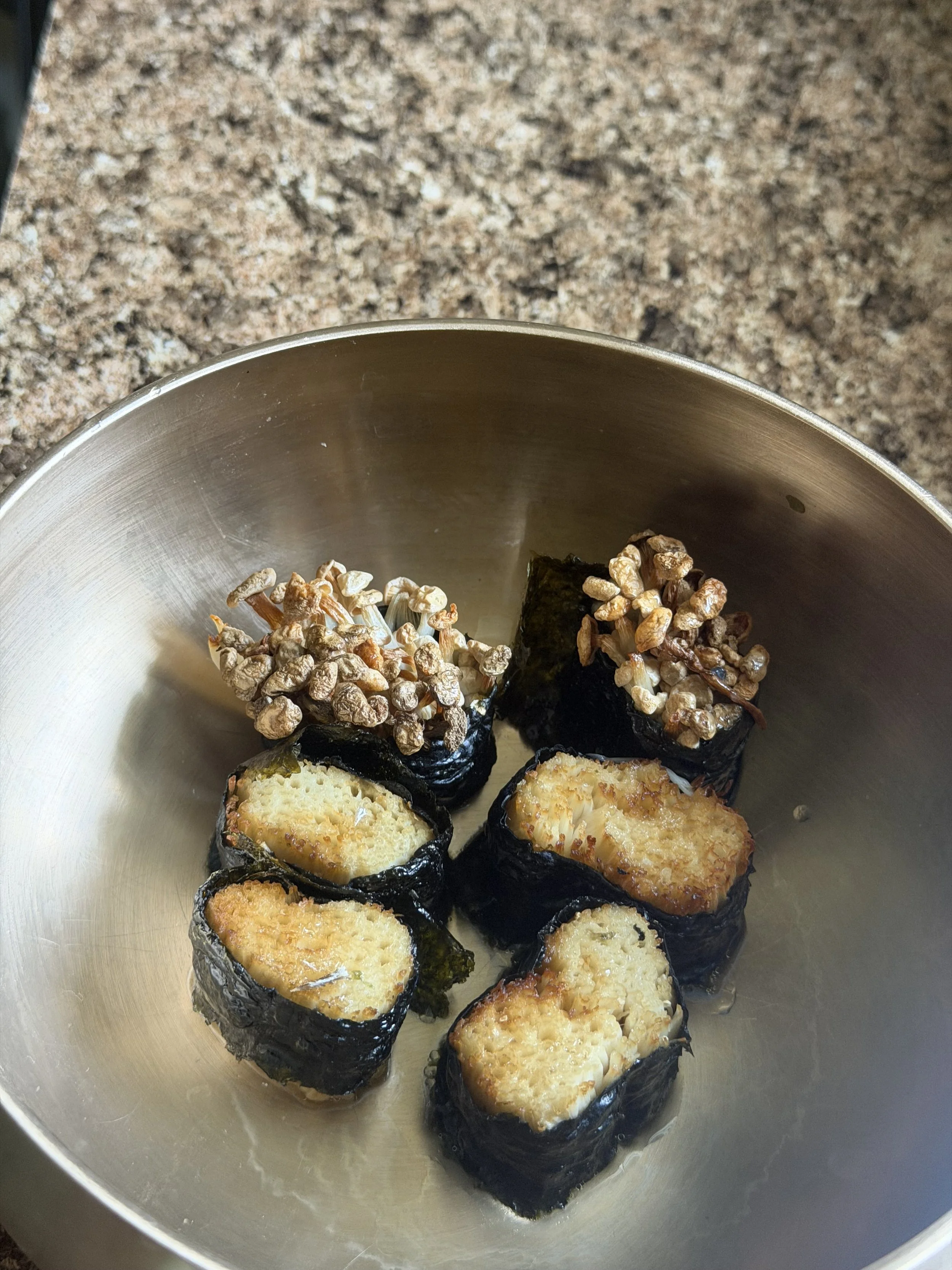 3 Ingredient Enoki Nori Wraps (mum &amp; kid-approved)