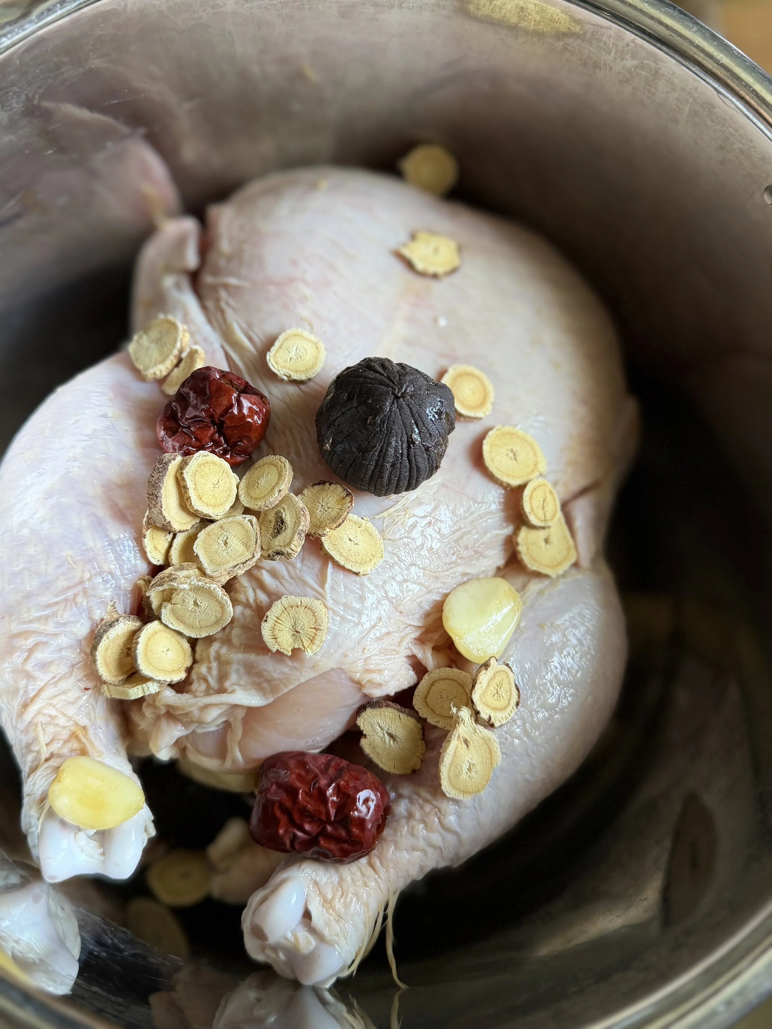 Samgyetang (Korean Ginseng Chicken Soup) — Nourishing Whole-Chicken Soup