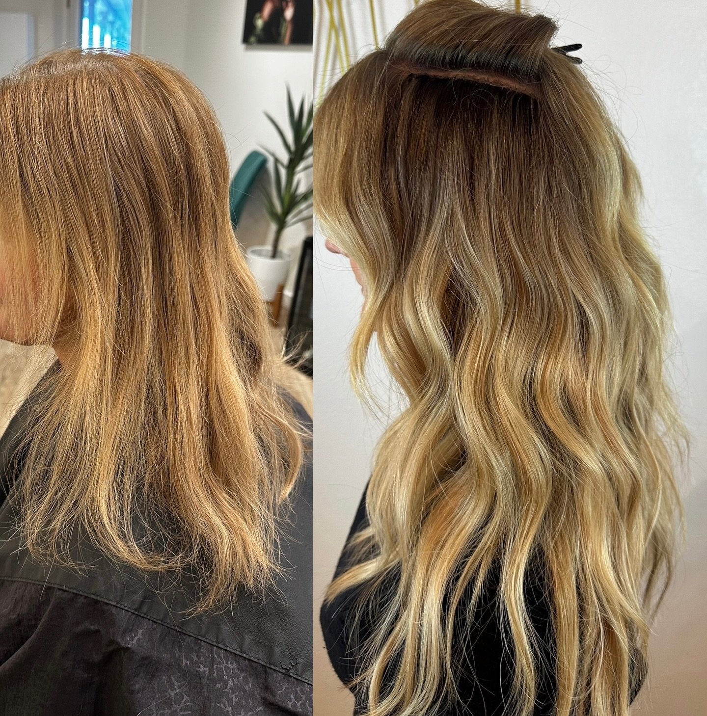 Does it get much better than this?
Two rows of #invisiblebeadextensions for the ultimate hair makeover.