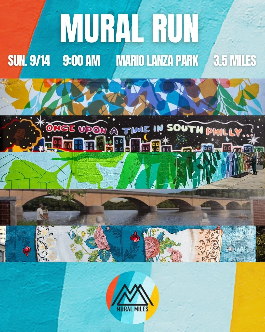 Join us on Sunday, 9/14 as we explore 5 murals in South Philly. We&rsquo;ll be visiting our newest mural that we recently unveiled, as well as a few others including a mural by @skovesart who will be joining us to discuss her work! See ya at Mario La