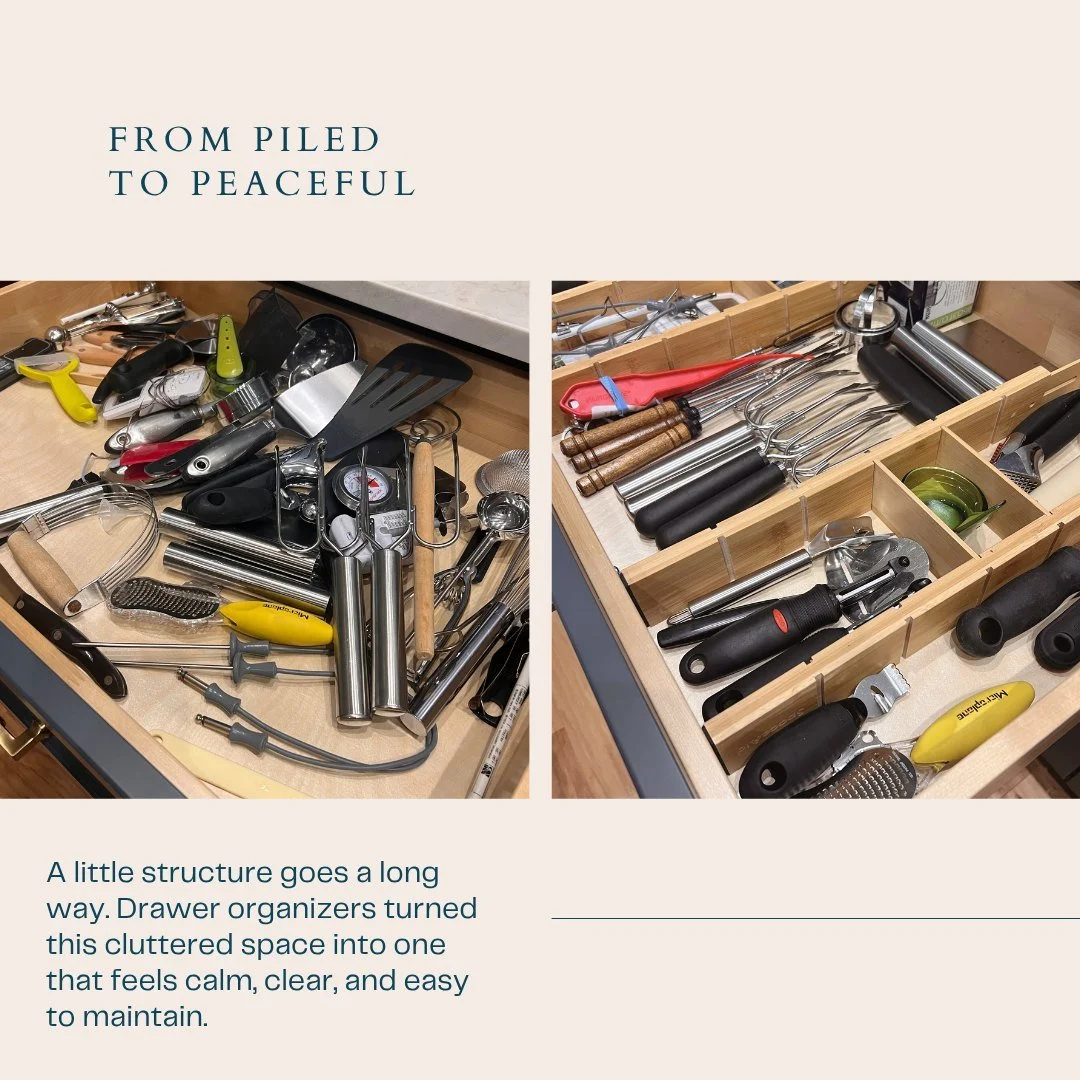 These drawers got a major upgrade with the help of one simple thing &mdash; organizers!

When everything has a defined space, you can actually see what you have (and stop digging through clutter to find it). Drawer organizers make everyday routines s