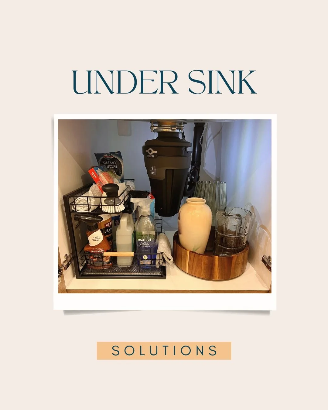 Under-sink organizing &mdash; Salem OR. Use one bin for backups and one for daily use, with a leak-safe tray. Tailored Organizing offers sustainable, practical organizing across the Willamette Valley.

#undersinkorganization #straightenitup #tailored
