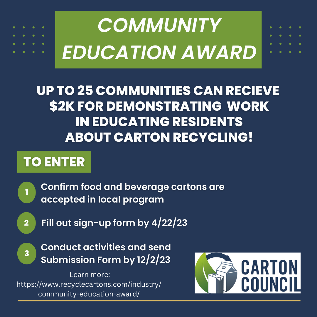 Carton Council 2023 Community Education Award