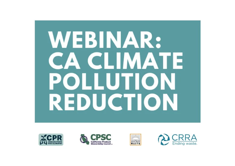WEBINAR: CA Climate Pollution Reduction