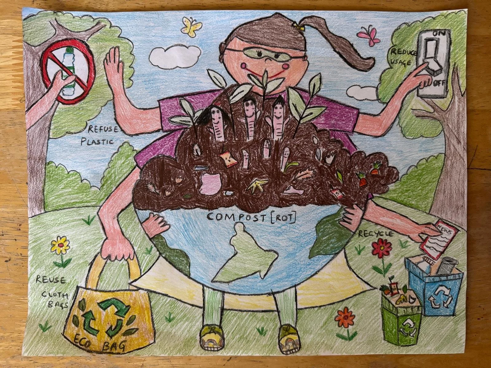 I Am a Zero Waste Super Girl