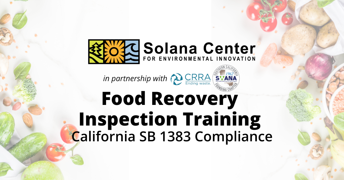 Food Recovery Inspection Training: California SB 1383 Compliance