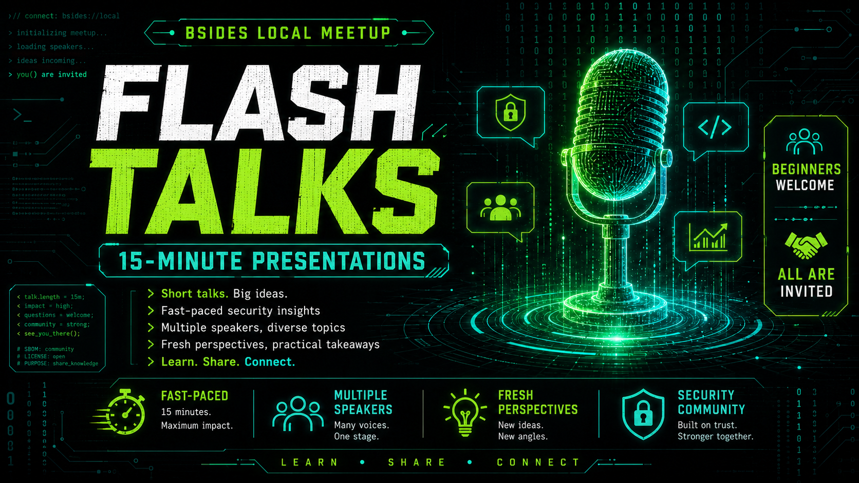 BSides Flash Talks · Cathleen Clay · date TBD