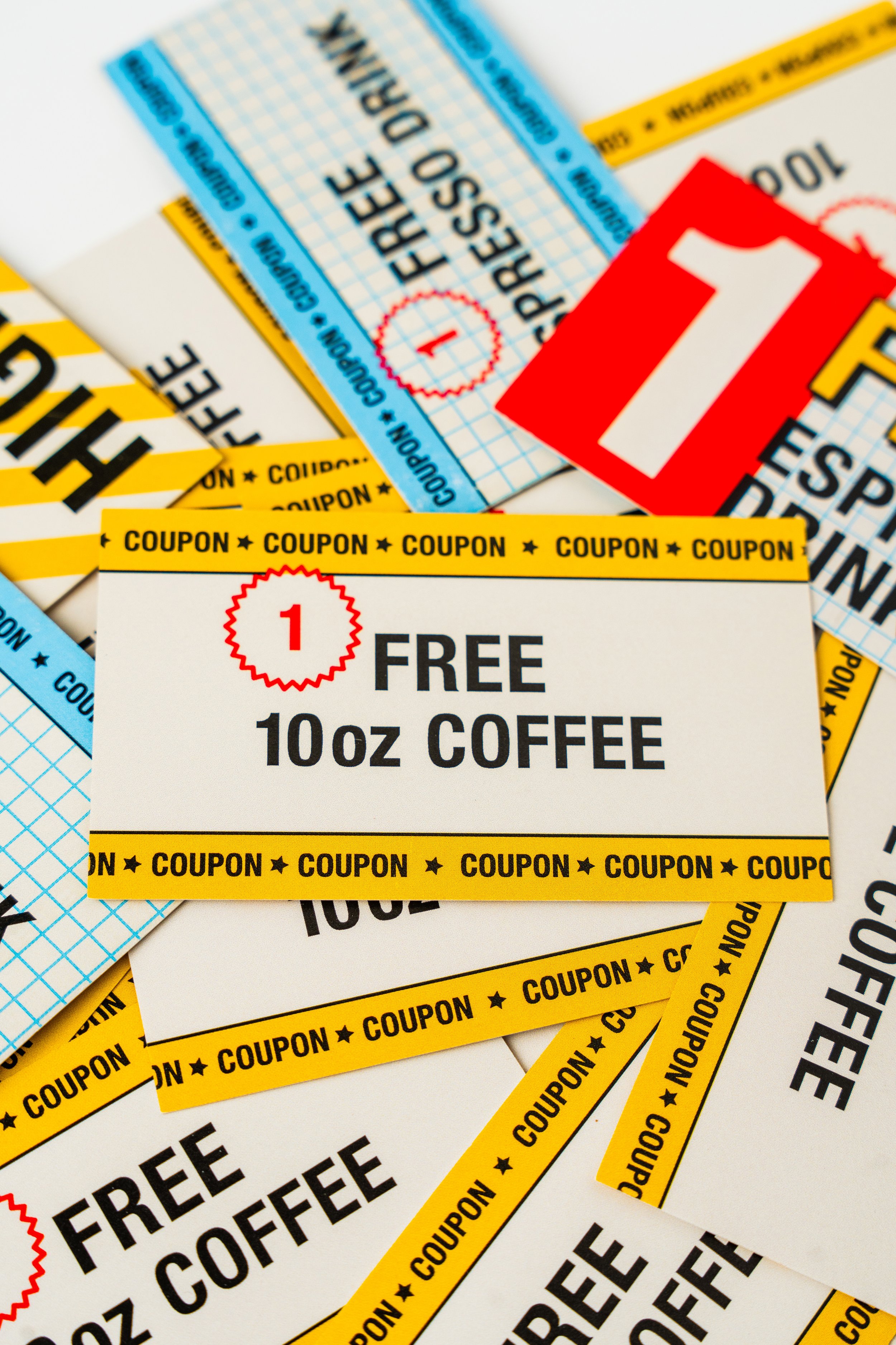 High Five Coffee Free Coffee Card