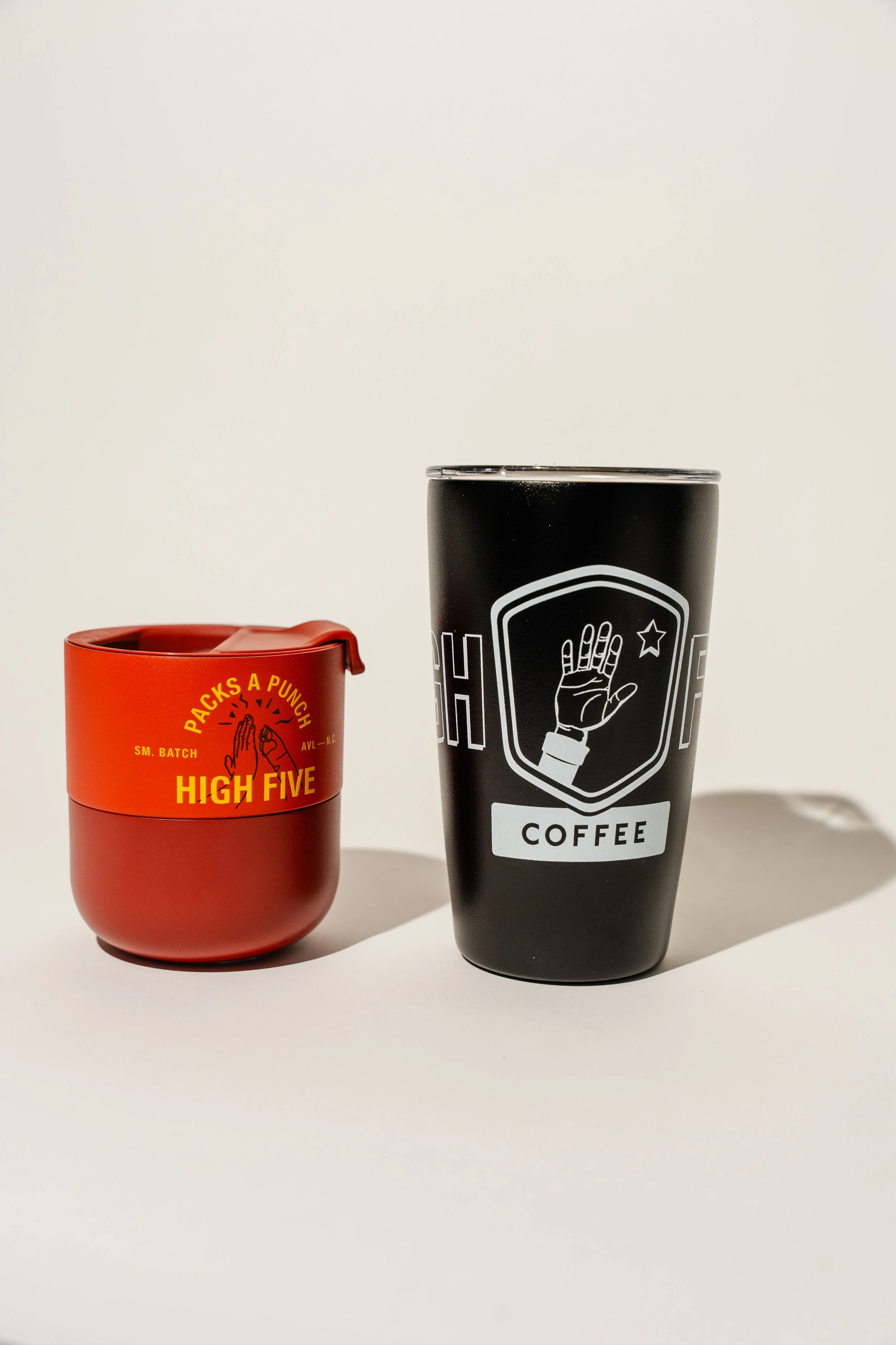 High Five Coffee Punch Tumbler and Miir Thermos