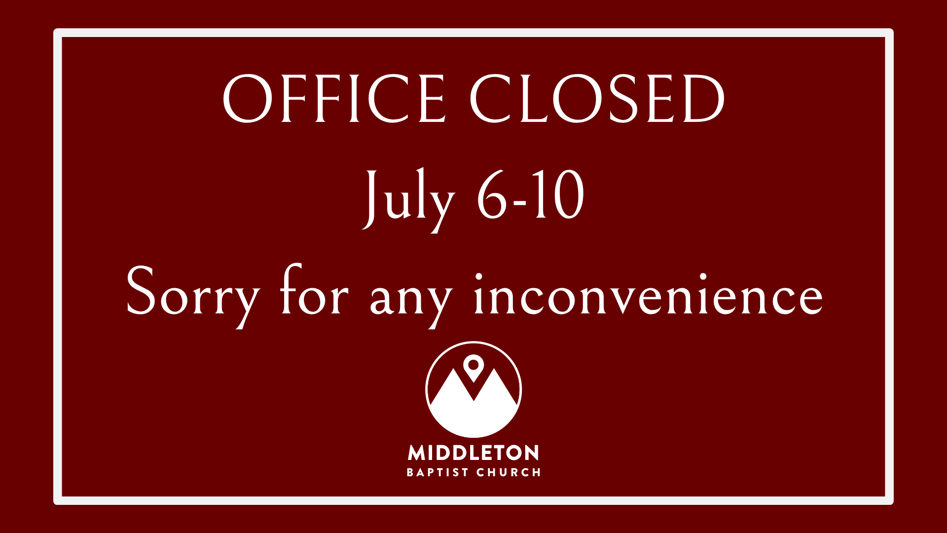 Office Closed