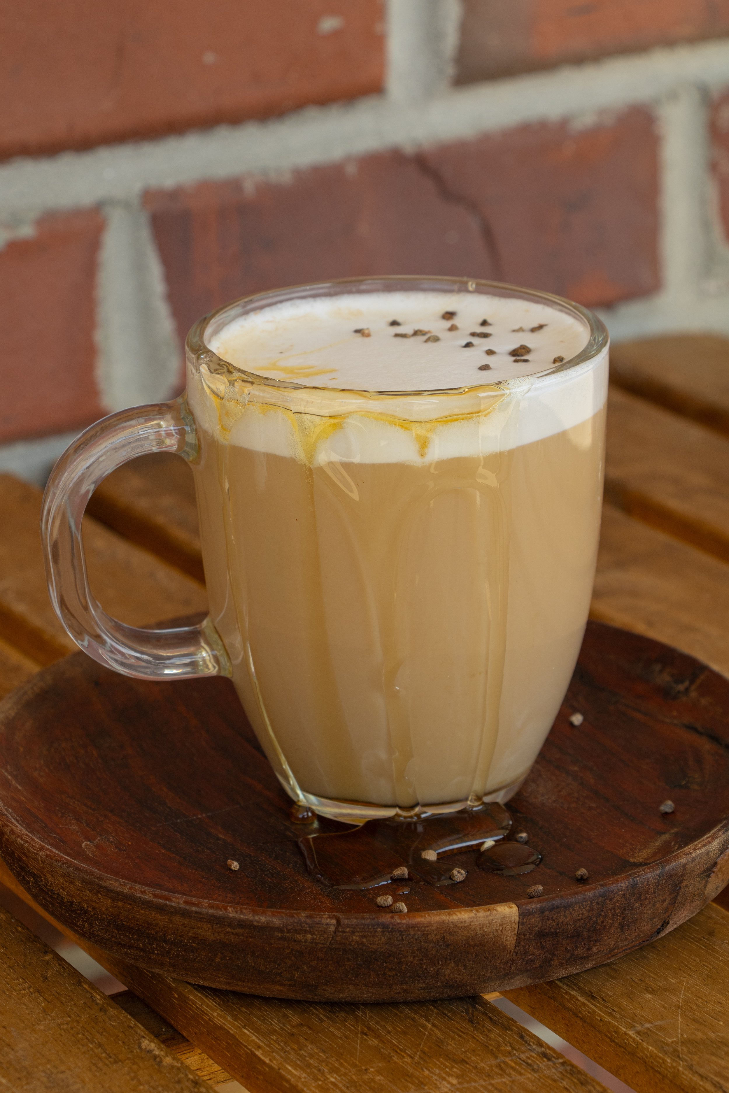 spring spice tea latte