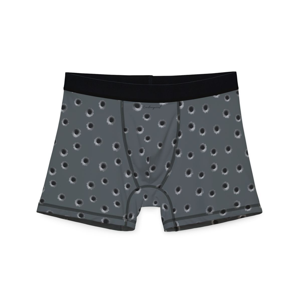 Comfortable Men's Boxers with Bullet Hole Pattern - Stylish Underwear for Everyday Wear