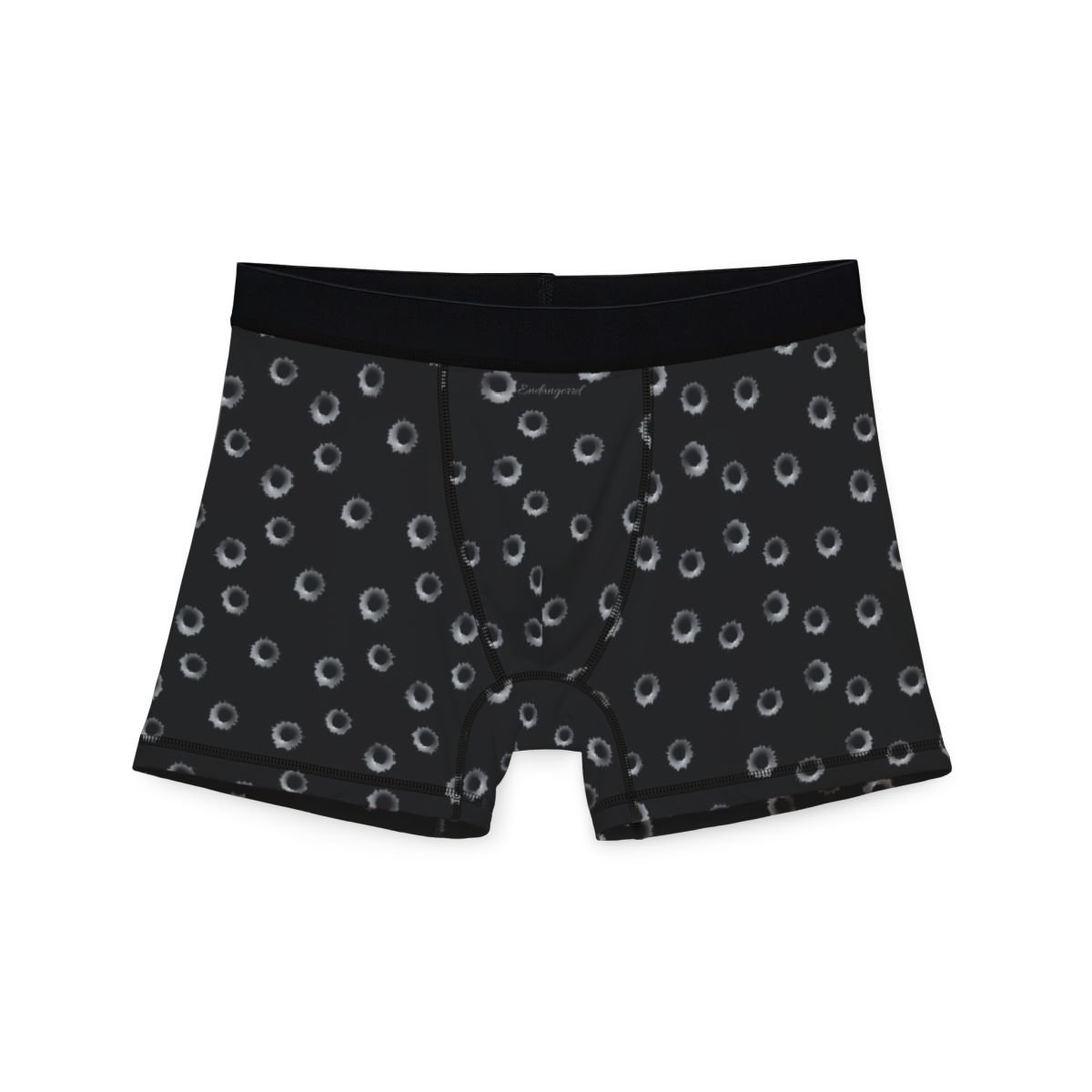 Comfortable Men's Boxers with Bullet Holes Pattern - Stylish Underwear for Everyday Wear