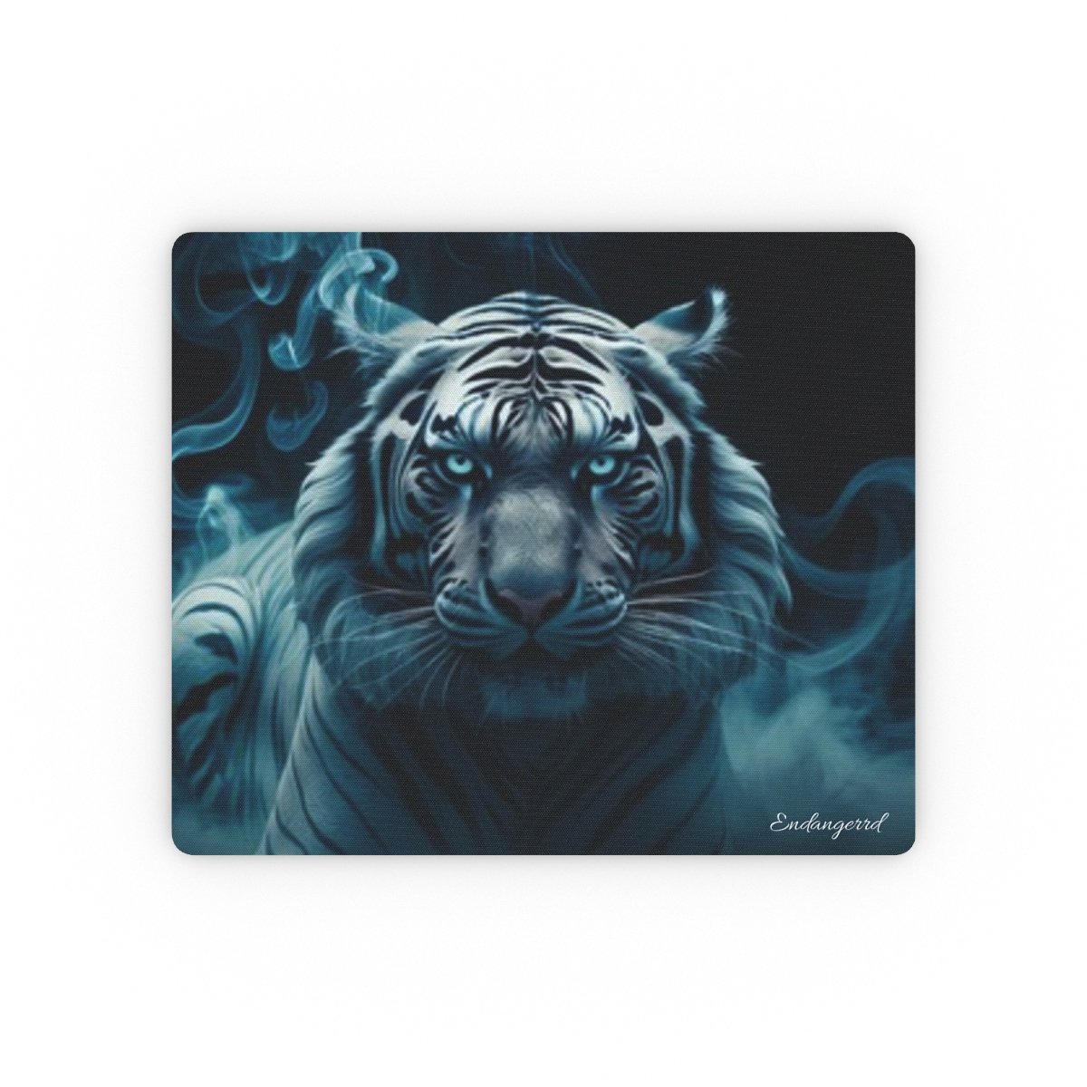 Endangered Tiger Rectangular Mouse Pad - Vibrant Desk Accessory for Animal Lovers