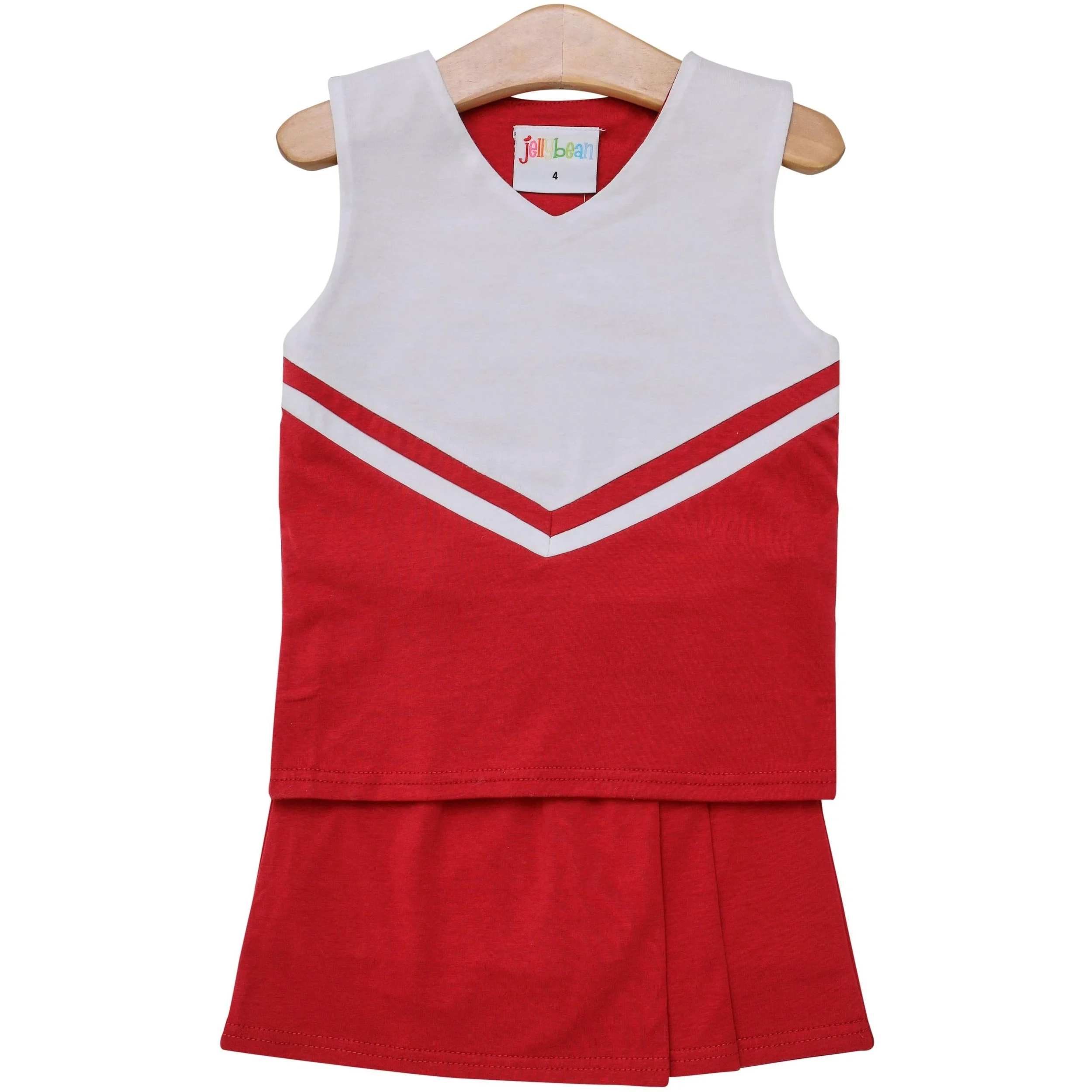 Cheer Uniform Skort Set- Red-White-0.jpg