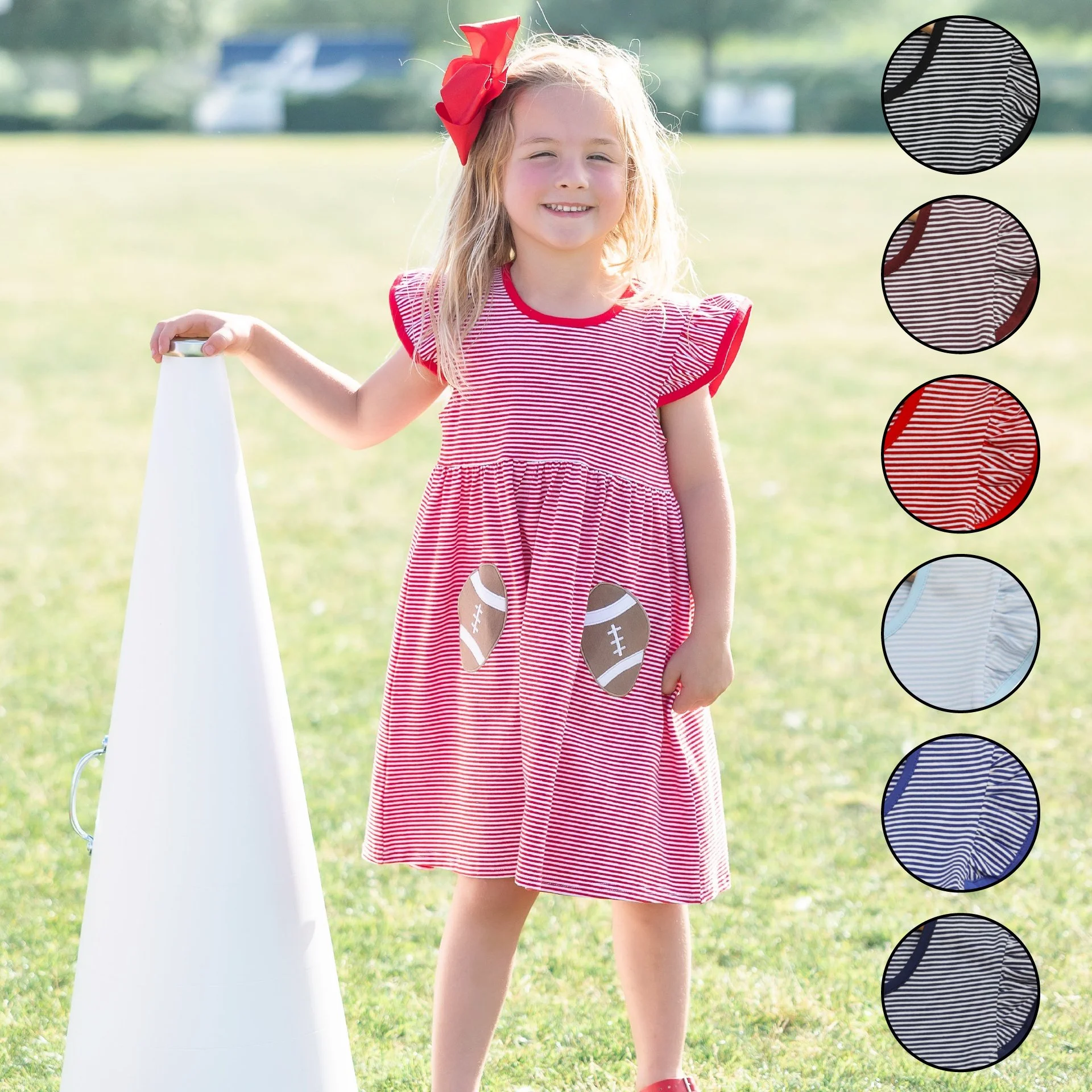 PREORDER Let's Cheer Football Pocket Dress