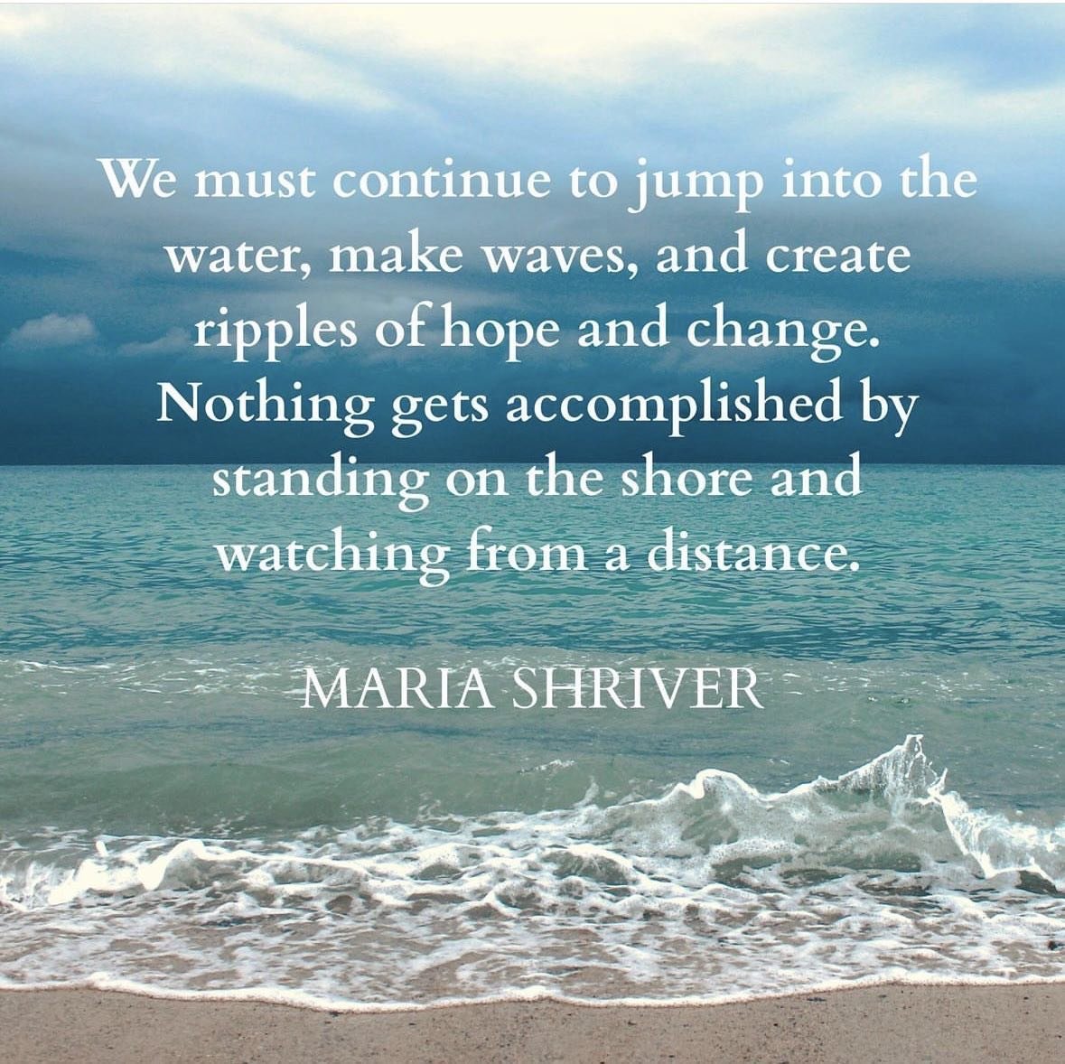 Love all @mariashriver shares. She&rsquo;s been an inspiration for me since I was a kid. And still is. The news is flooding our feeds with atrocities, angst, and so much it&rsquo;s overwhelming. I haven&rsquo;t slept well in months. We need to be inf
