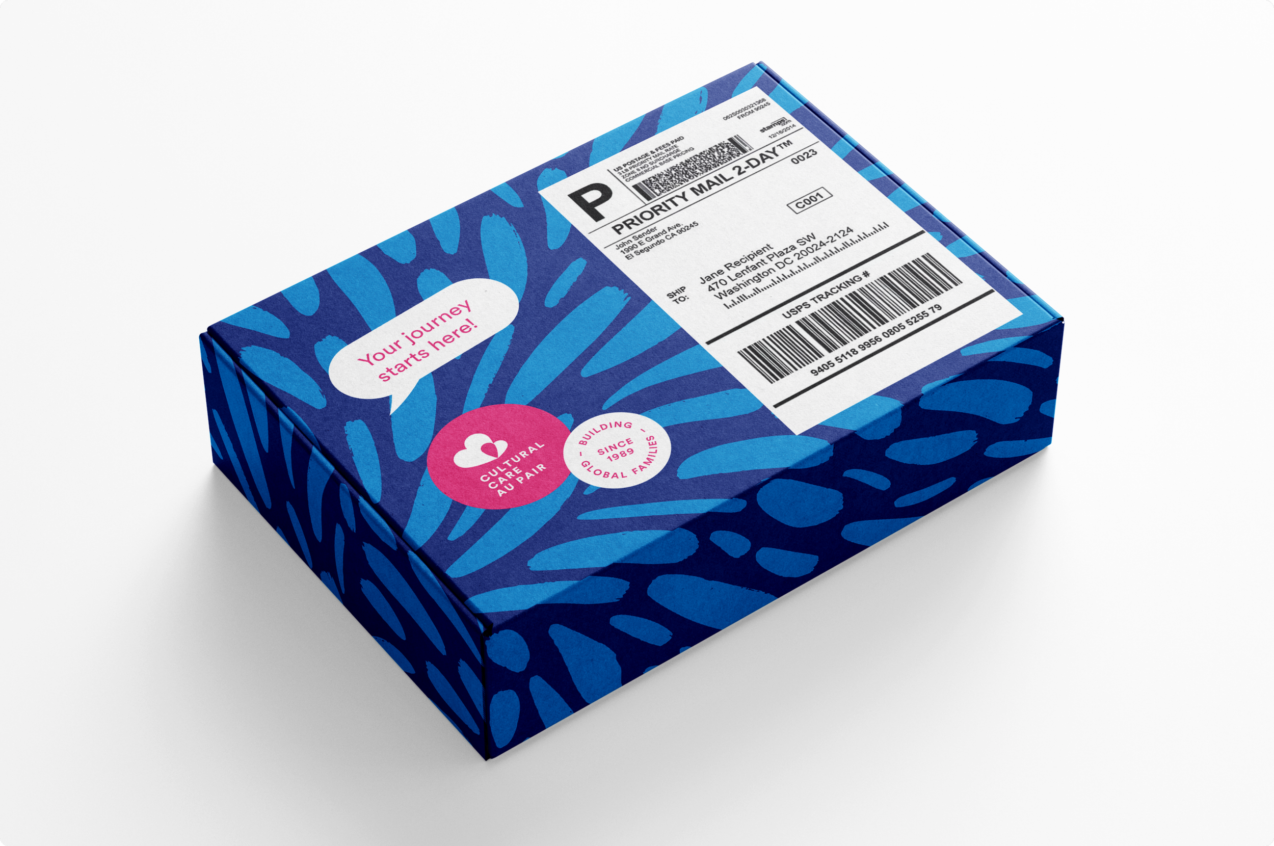 Welcome mailer sent to host families & au pairs