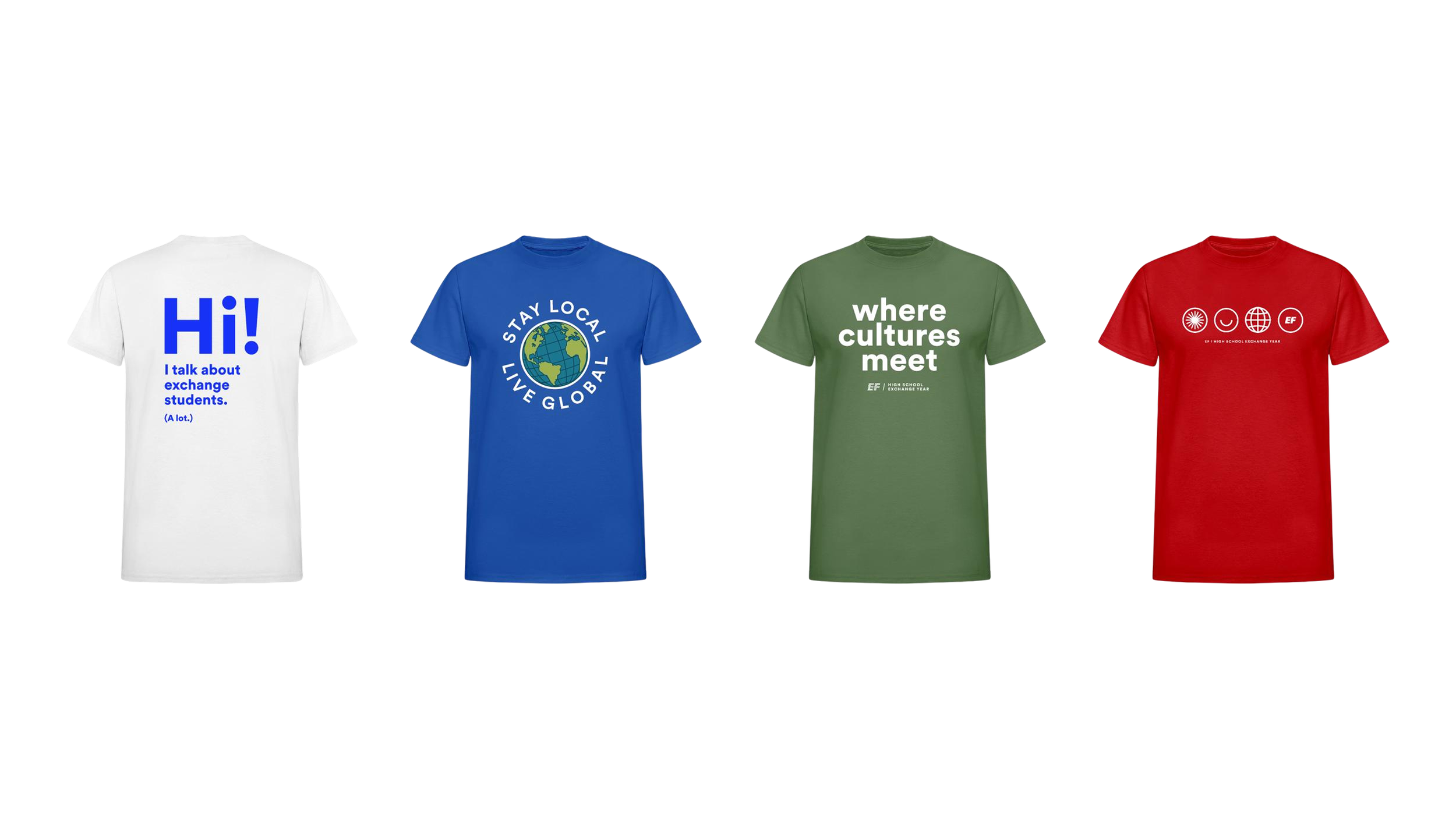 T-shirts worn by International Exchange Coordinators to promote program