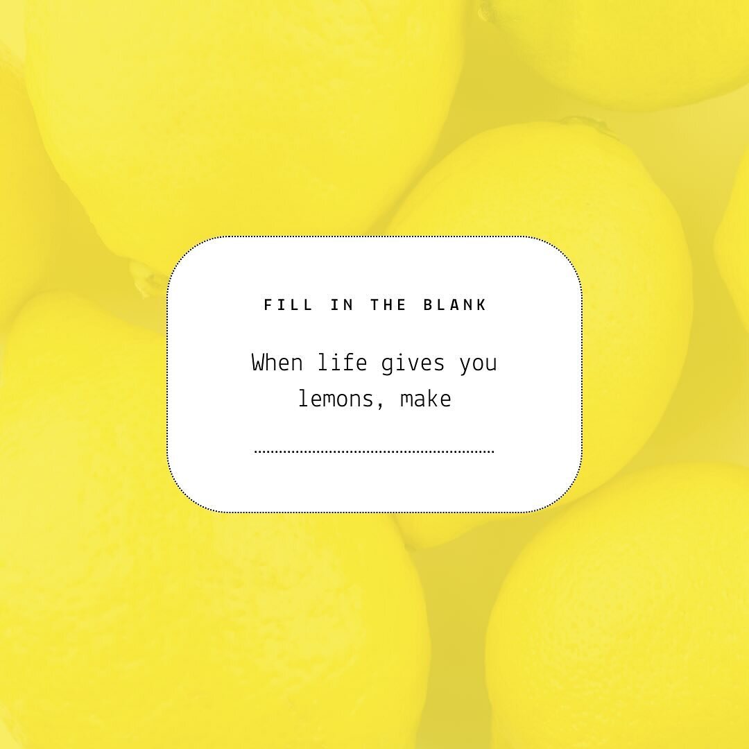 You already know what our answer is&hellip;what&rsquo;s yours? 🍋