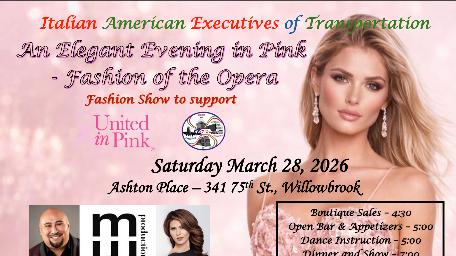 An Elegant Evening in Pink Fashion of the Opera