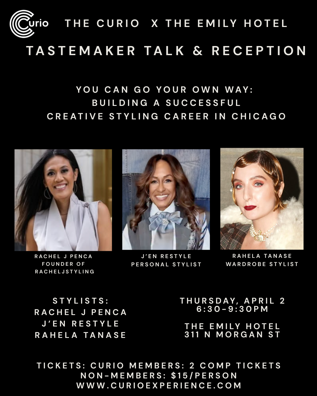 Tastemaker Talk & Reception: You Can Go Your Own Way: Building a Successful Creative Styling Career in Chicago