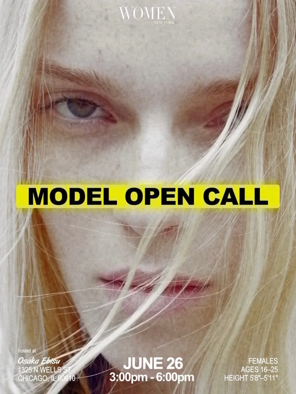 Women NY Model Open Casting Call